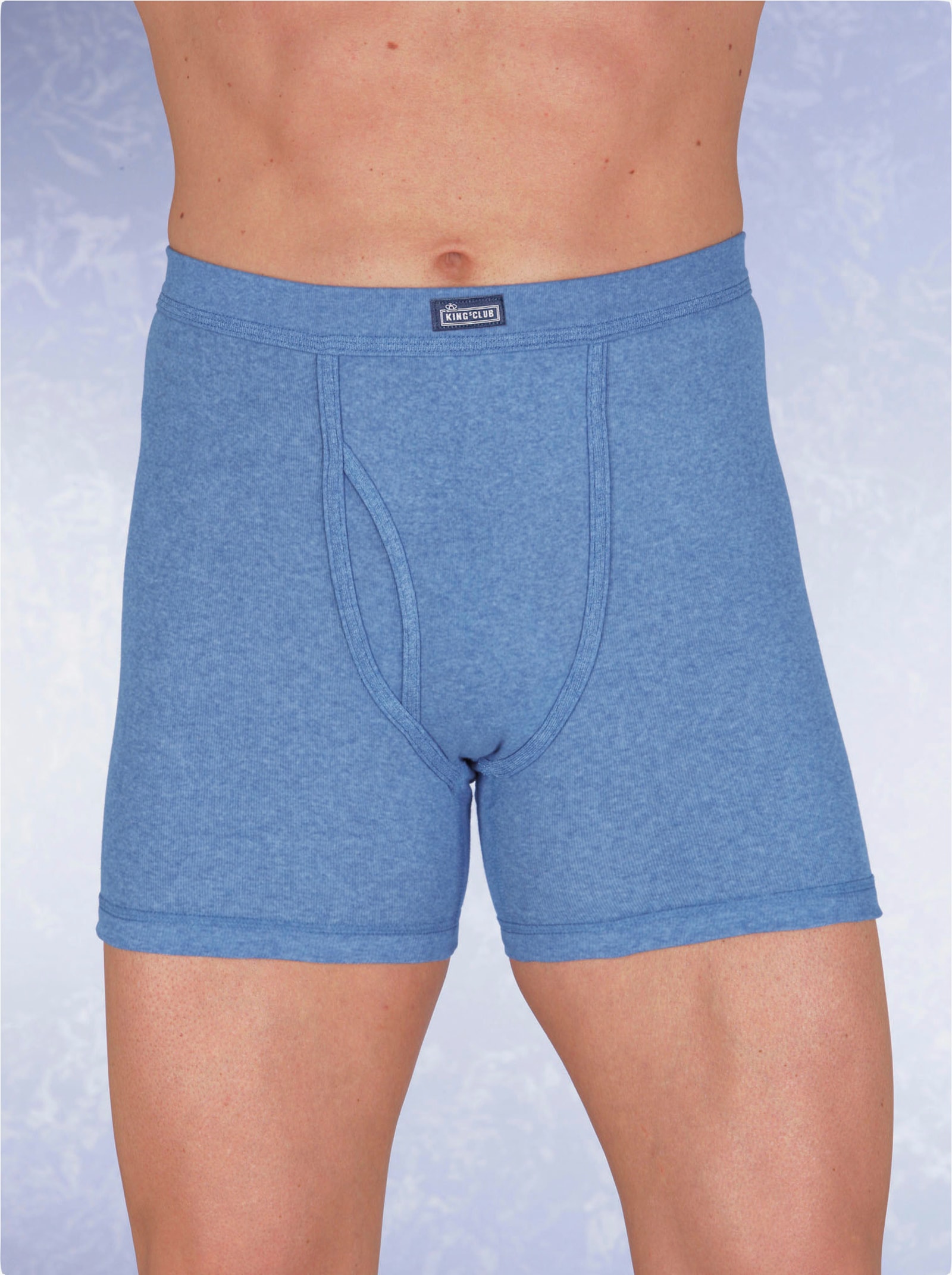 KINGsCLUB Boxerky - světlemodrá-melír