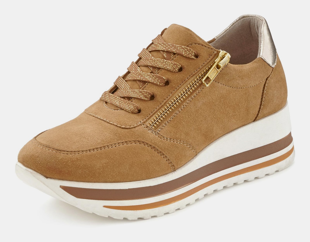 LASCANA Sneaker - camelfarben