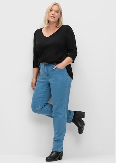 sheego 5-Pocket-Jeans - blue denim