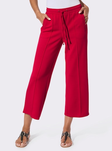Schlupfhose in pflegeleichter Interlock-Qualität - rot