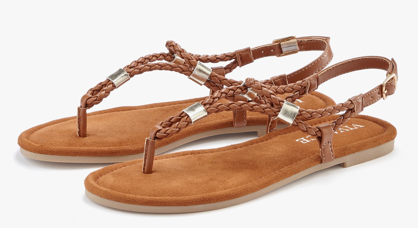 Vivance Sandalen - camelkleuren