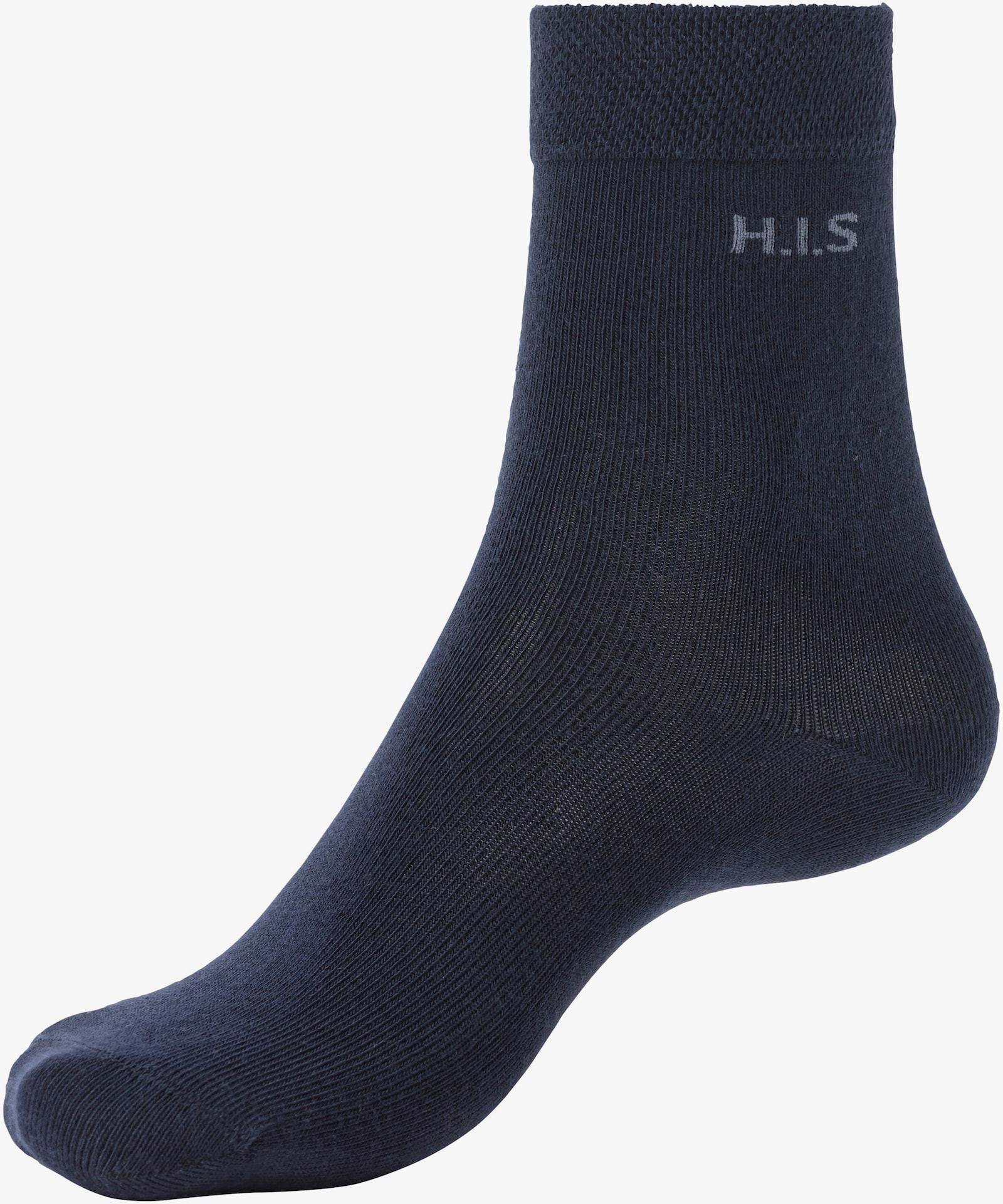 H.I.S Socken - 1x marine, 3x jeanstöne