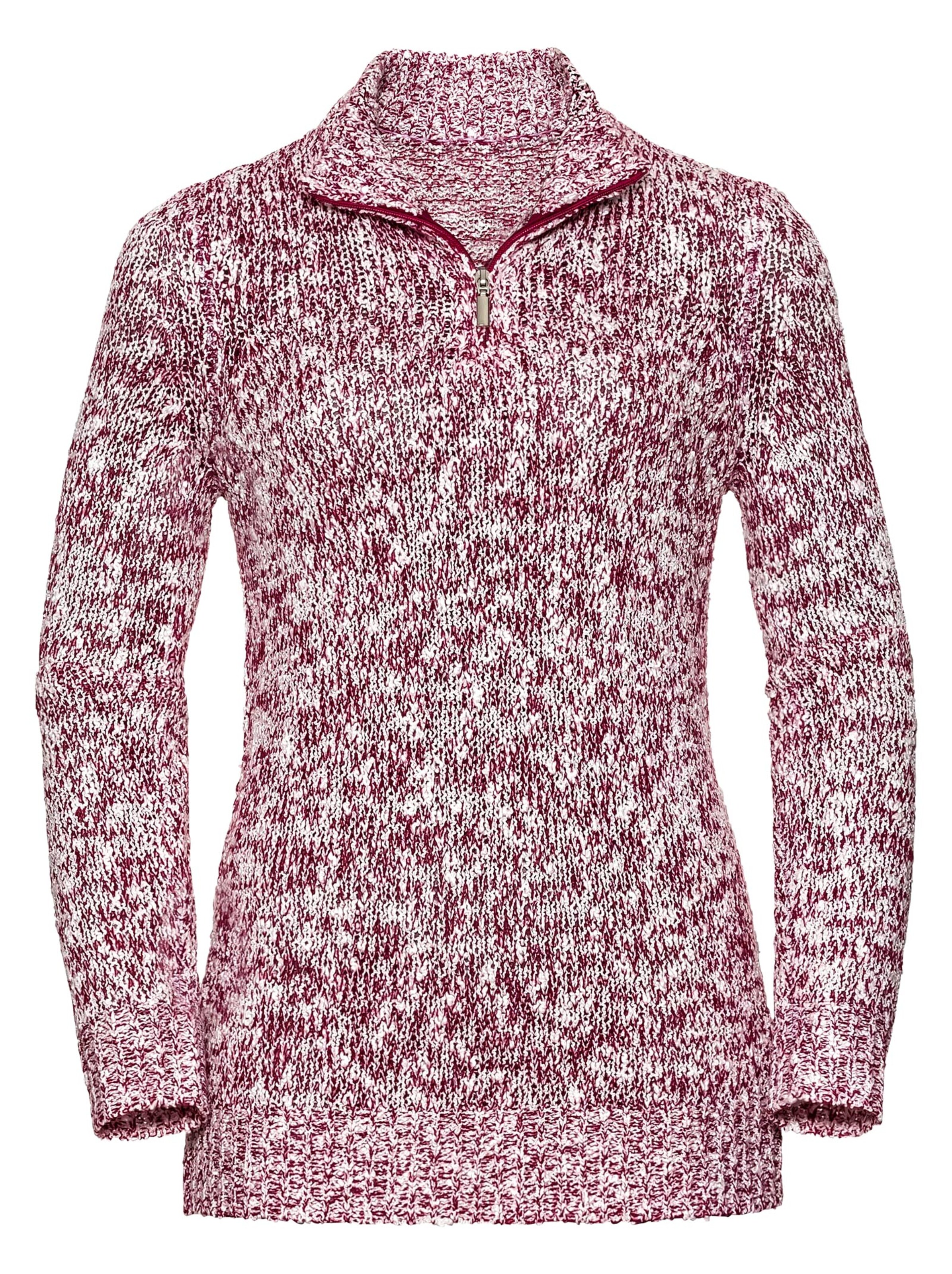 Pullover - beere-meliert