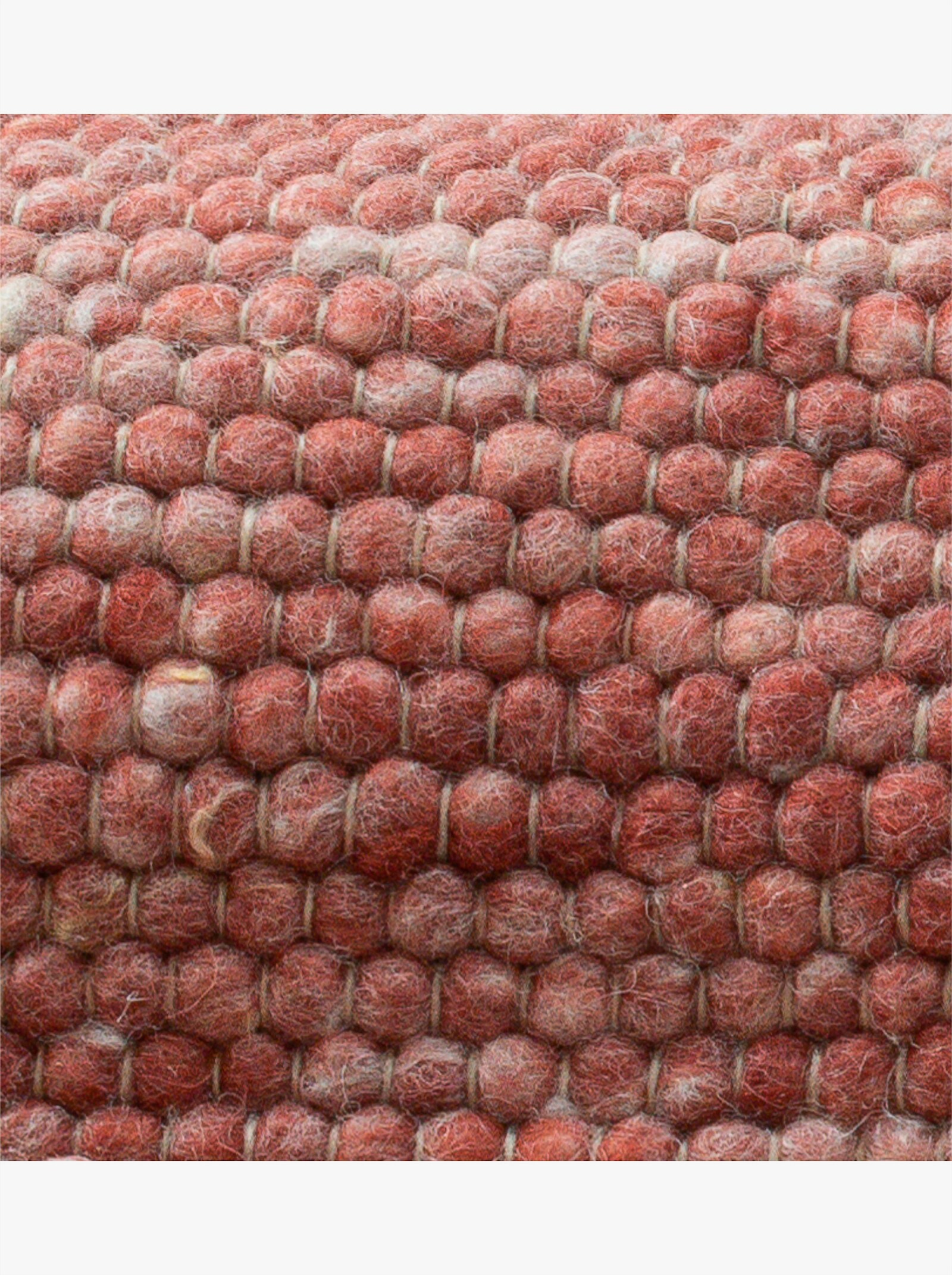 Theko Handwebteppich - rot