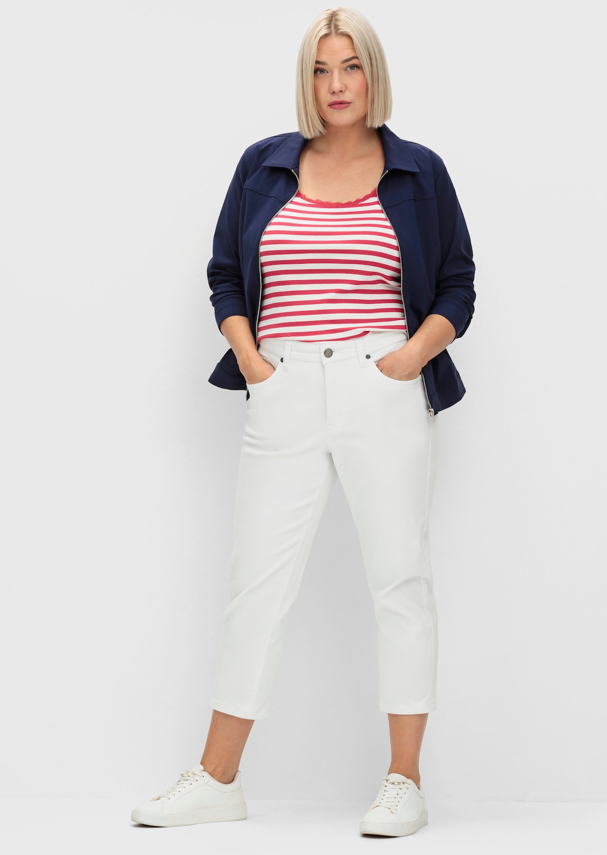 sheego 7/8-Jeans - white denim