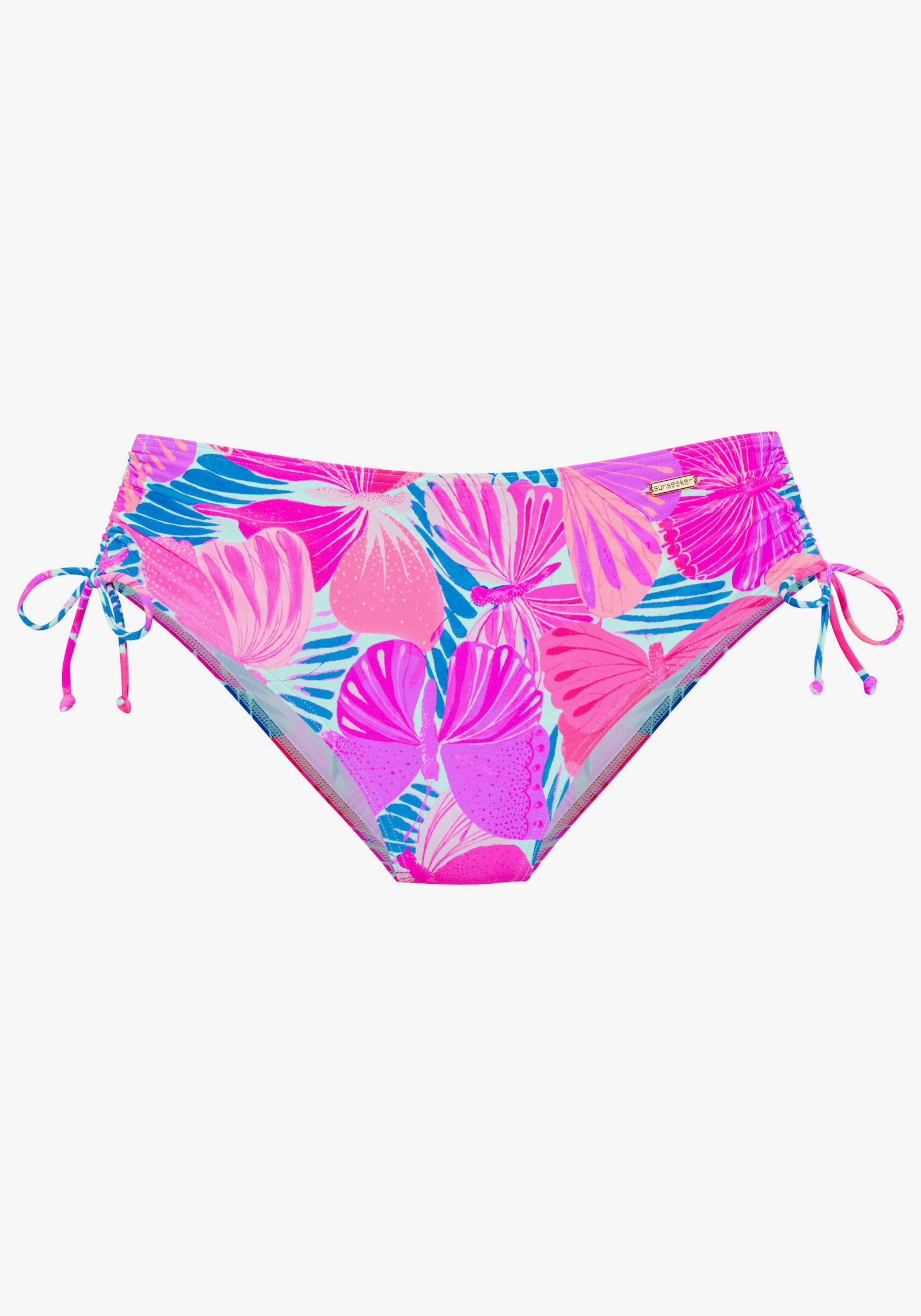 Sunseeker Bas de maillot de bain - fuchsia-bleu imprimé