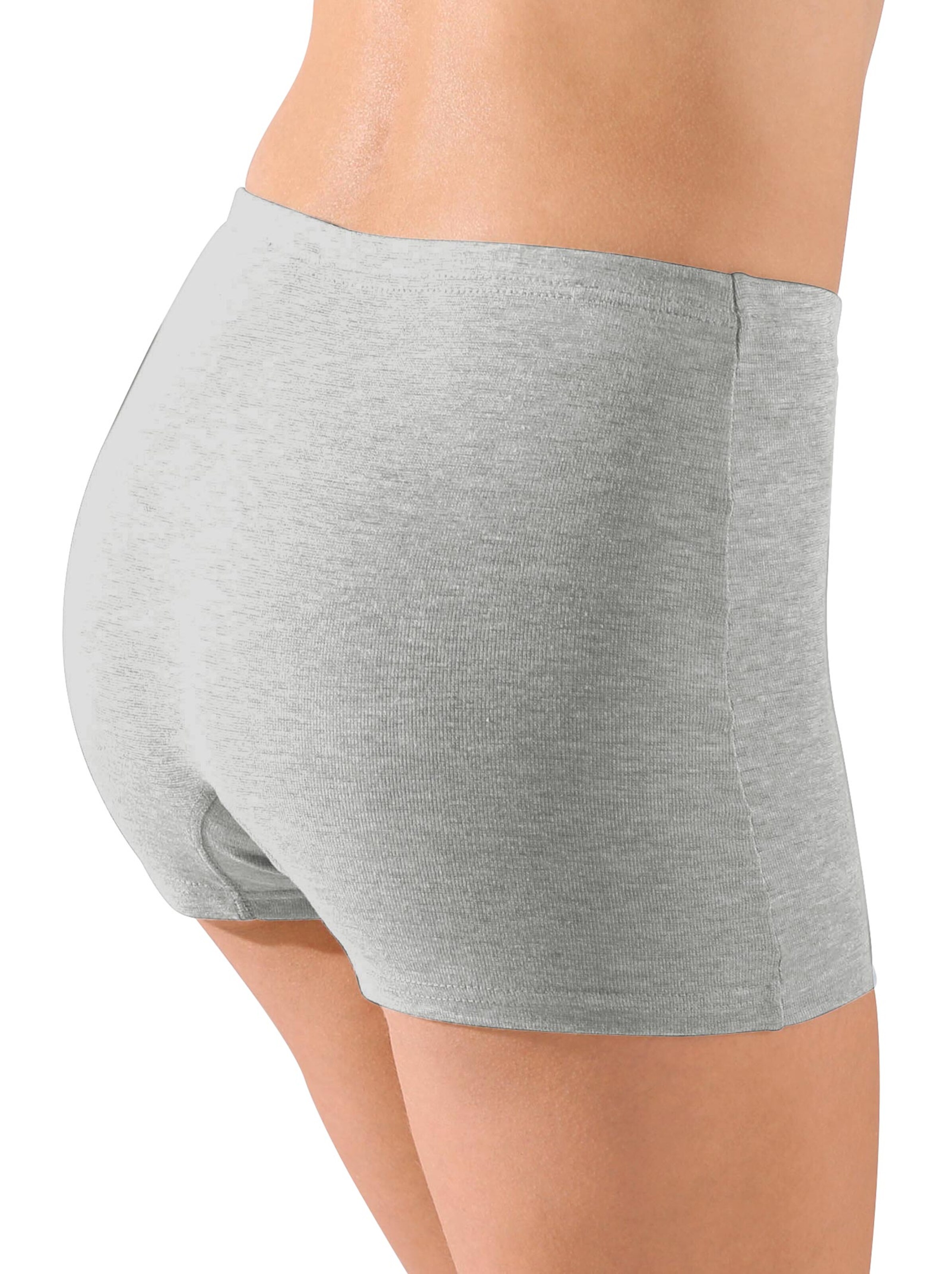 wäschepur Panty - 2x grau-meliert + 2x marine