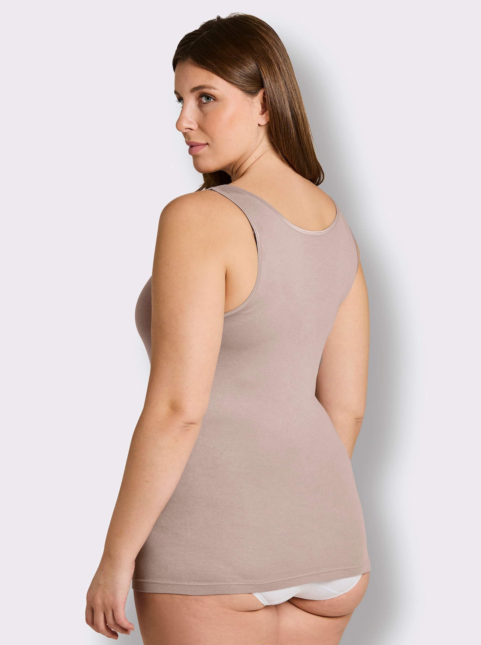 wäschepur Achselhemd in Modal-Qualität - beige