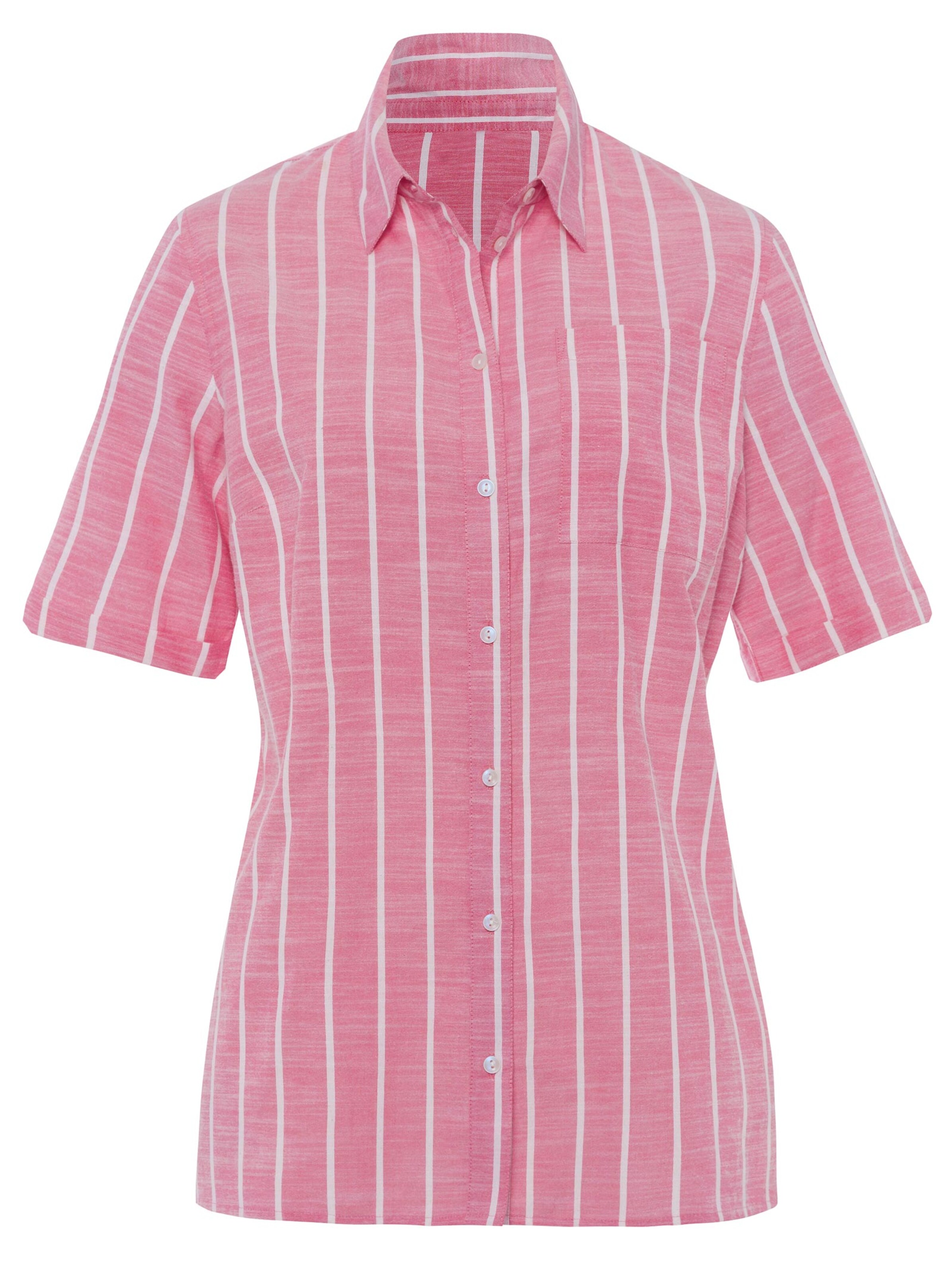 Bluse - pink-gestreift