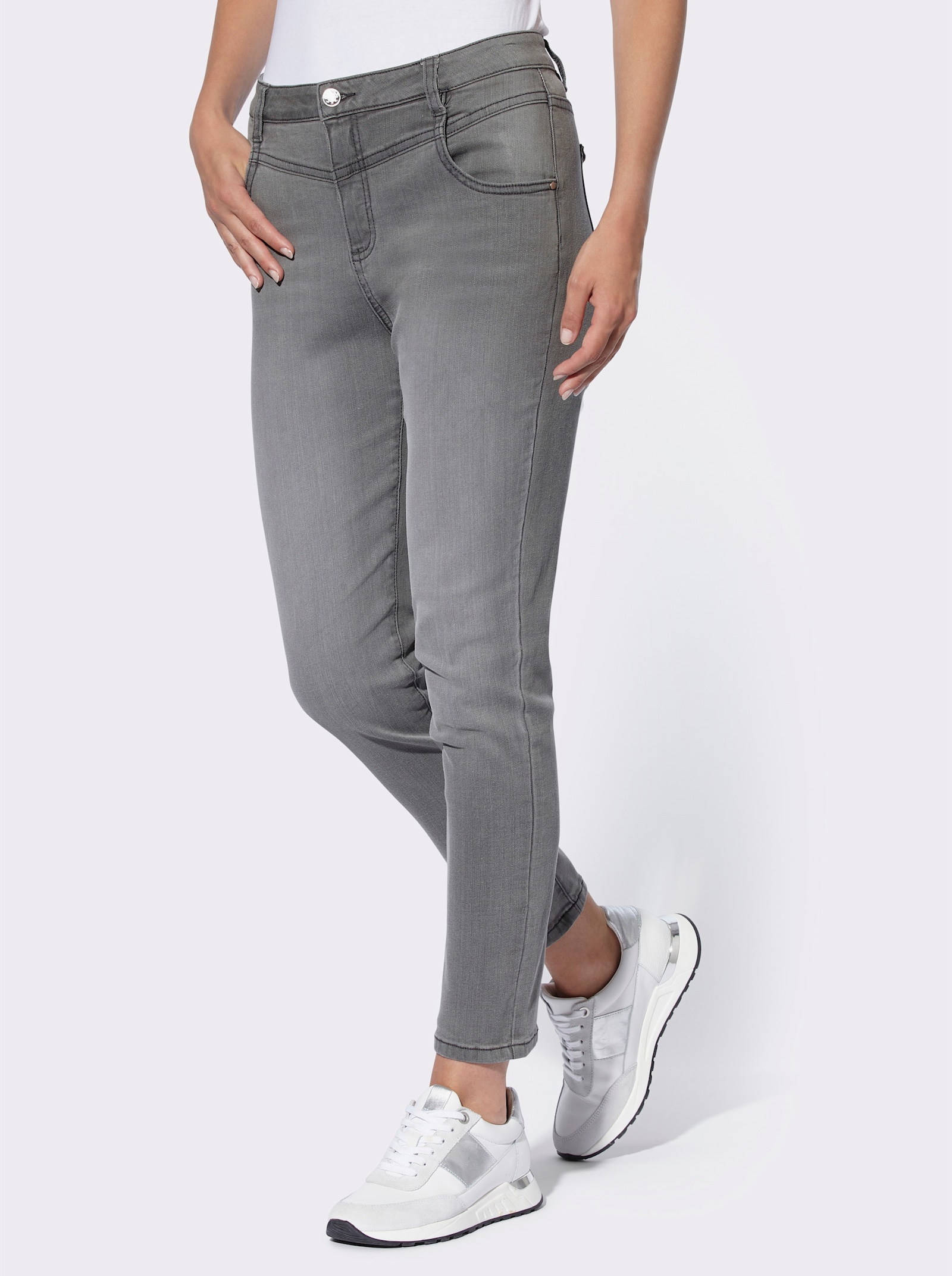 heine 7/8-Jeans in leichter Waschung - light grey-denim