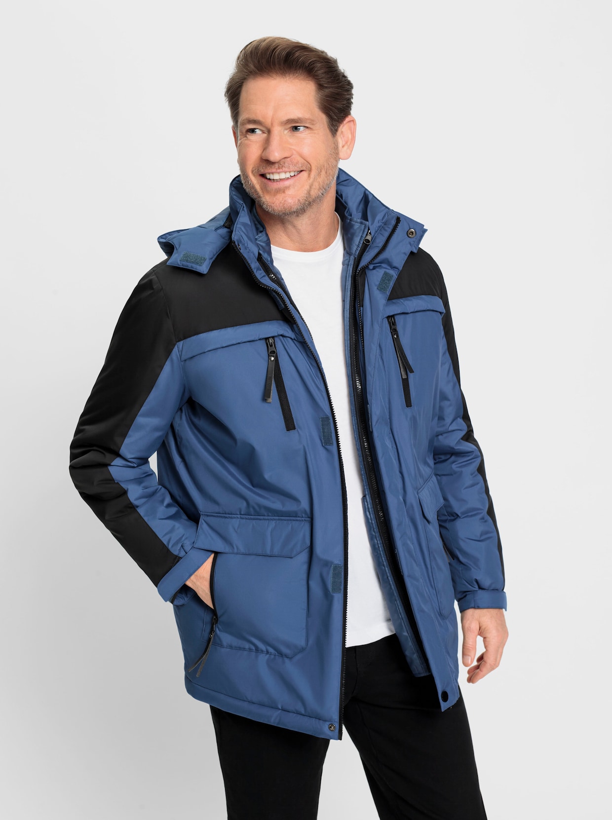 Catamaran Funktionsjacke - jeansblau-schwarz