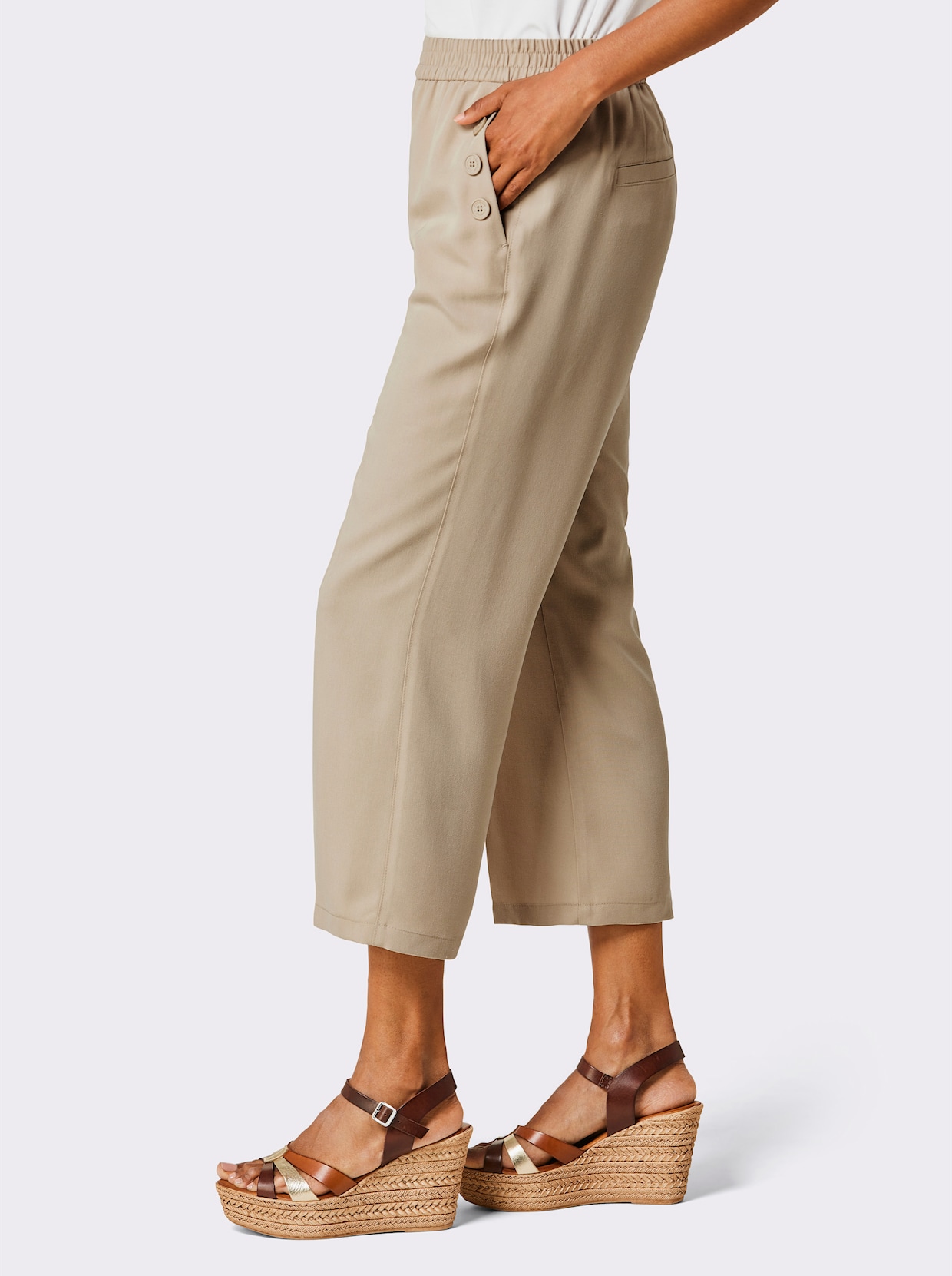 Stehmann Comfort line Pantalon large - beige