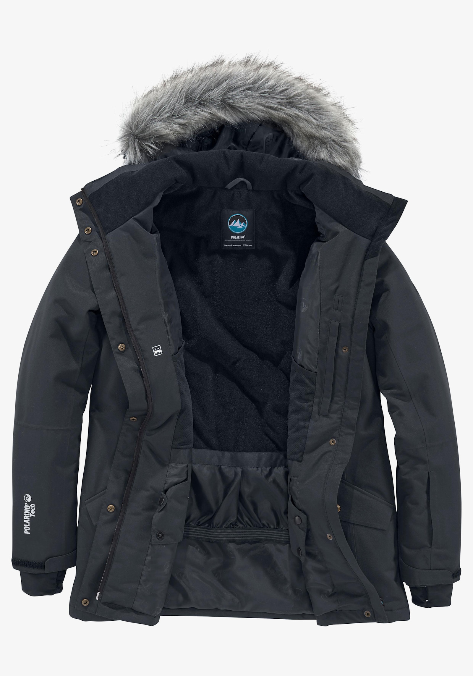 Polarino Skijacke - schwarz