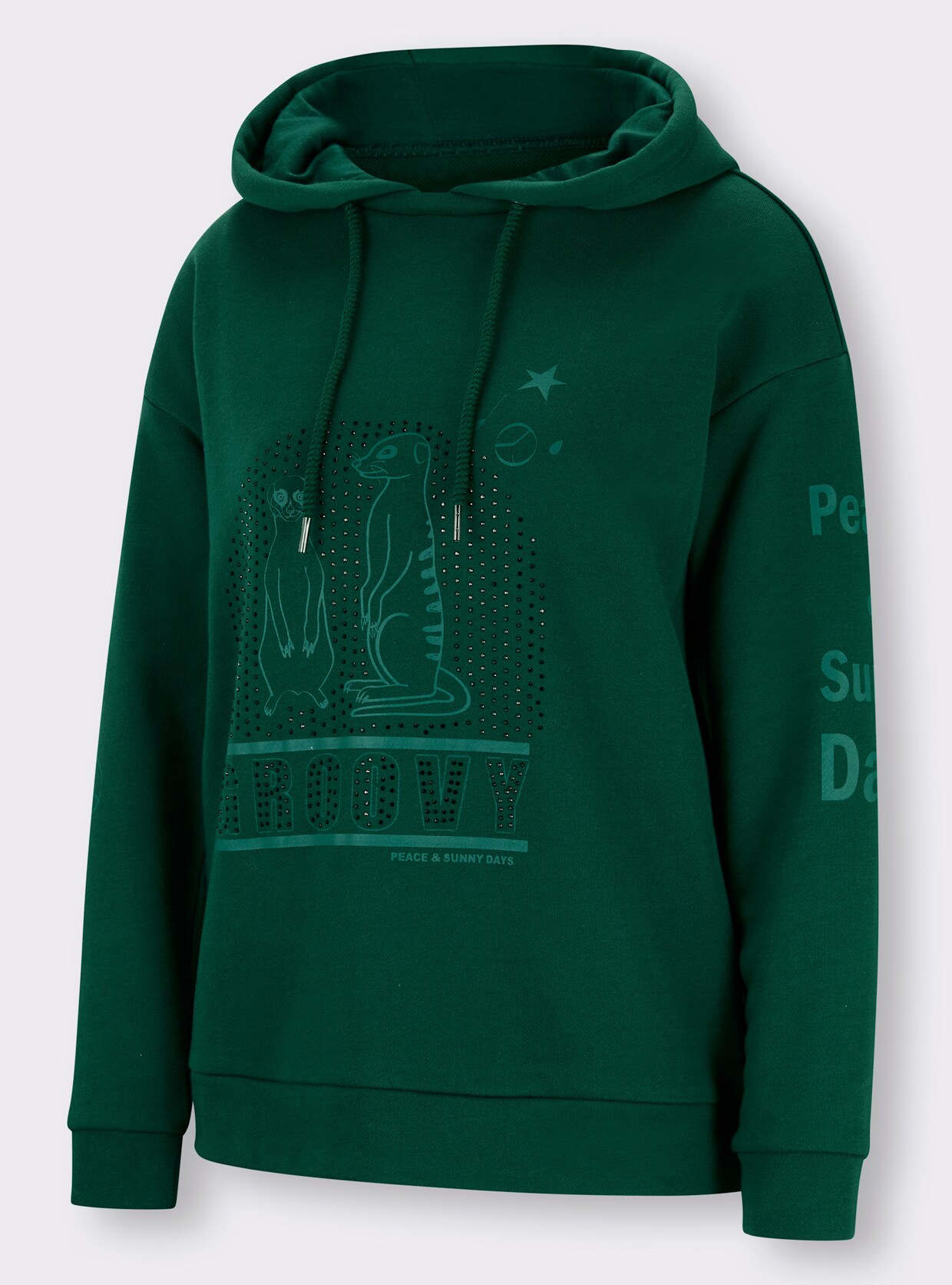 heine Sweatshirt met capuchon - mos