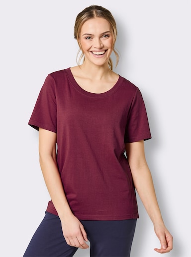 Catamaran Sports Funktionsshirt mit 3D-Schriftzug - bordeaux