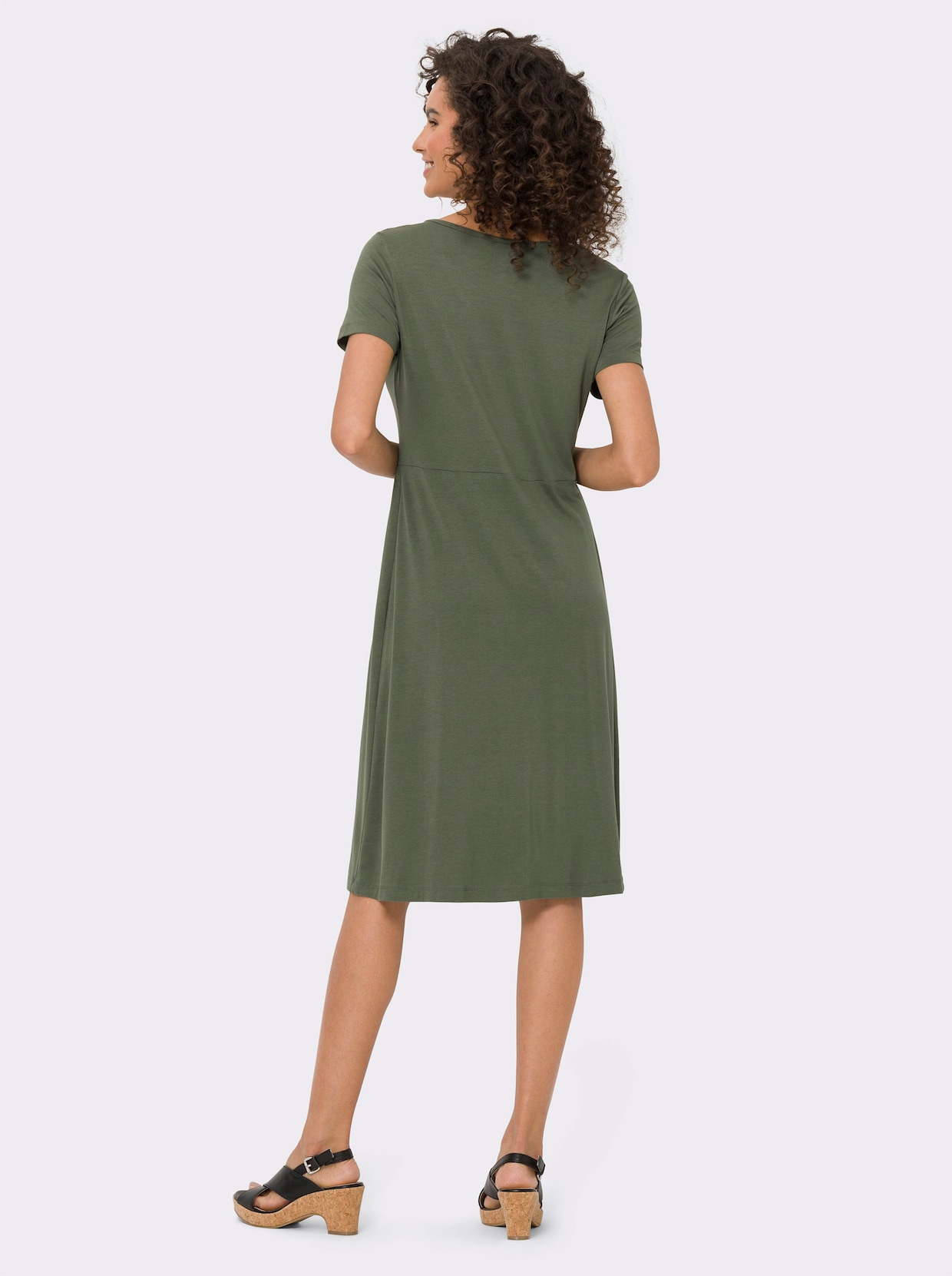 heine Jersey jurk - kaki