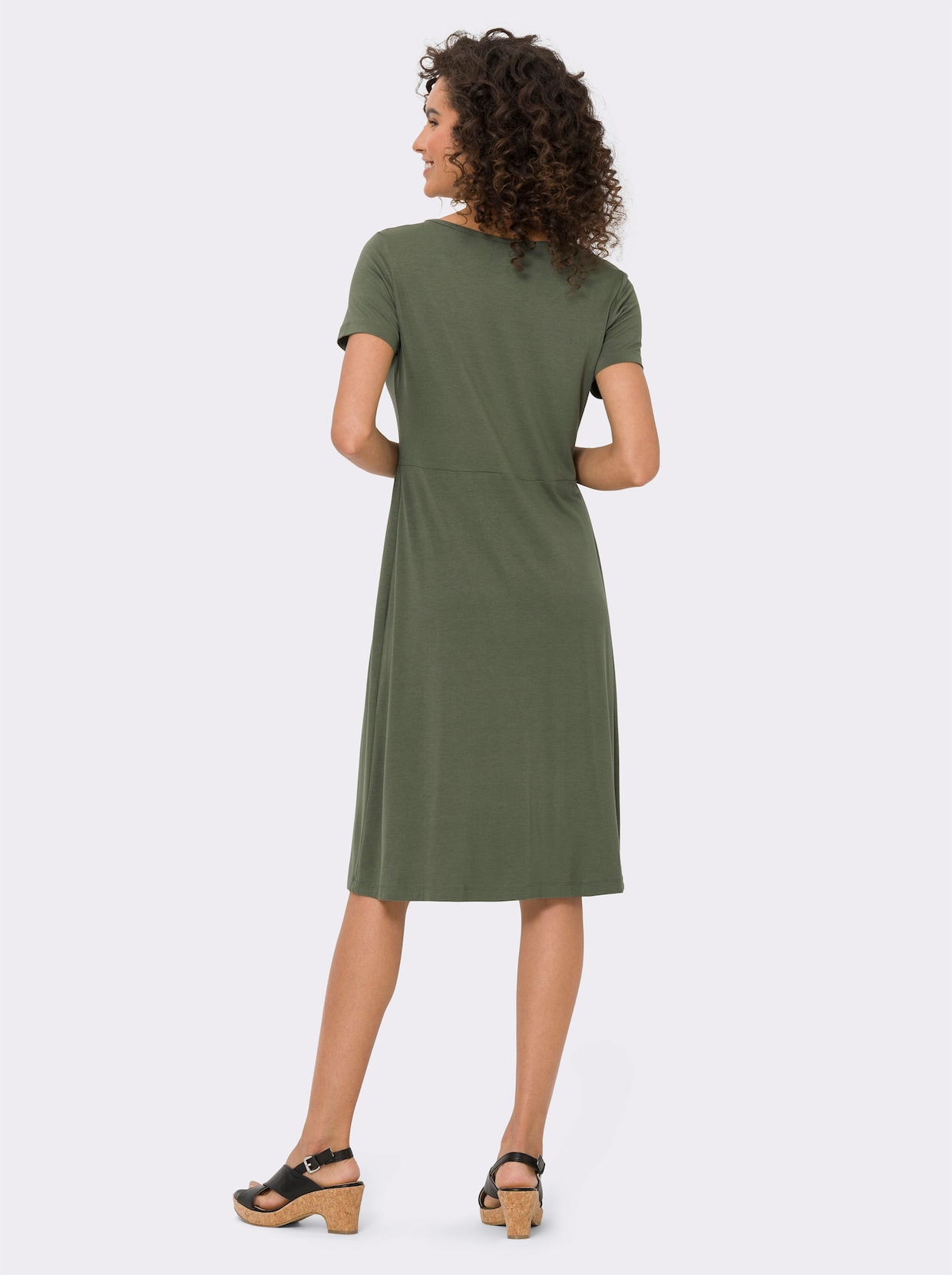 heine Jersey-Kleid - khaki