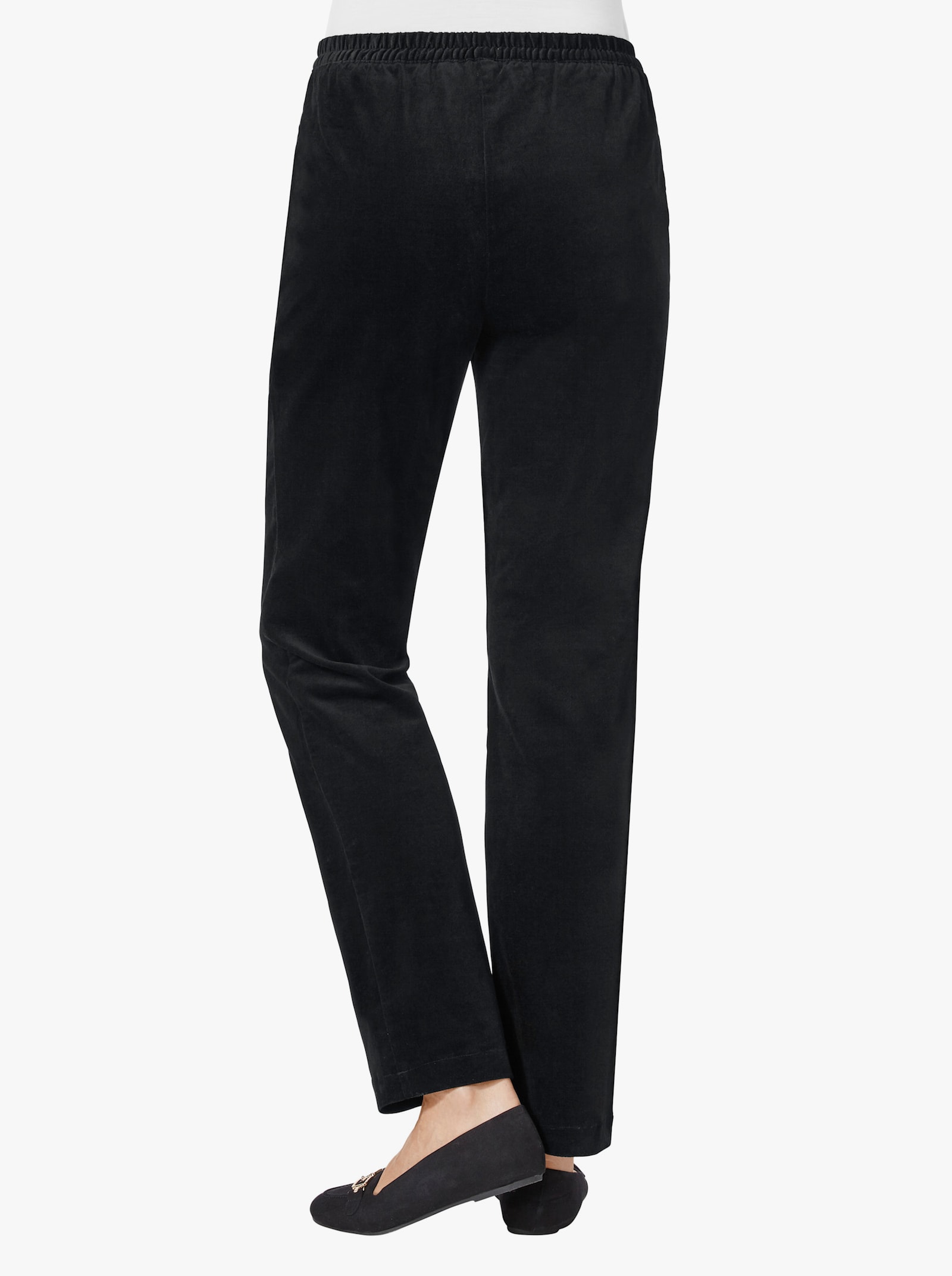 Schlupfhose in angerauter Qualität - schwarz