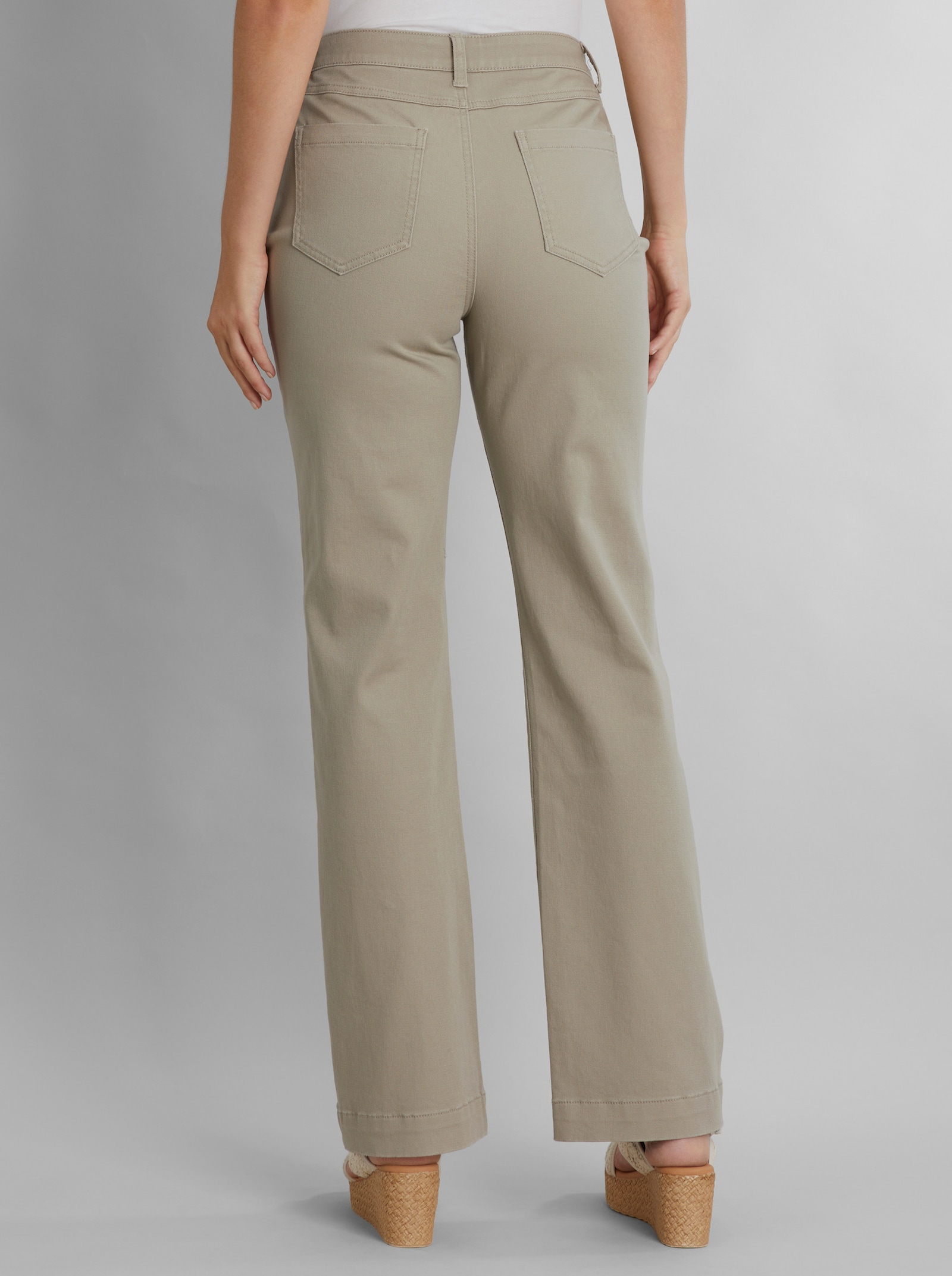 heine 5-Pocket-Jeans mit Folienstreifen - schlamm