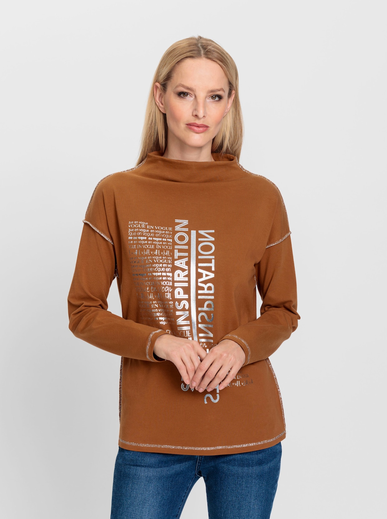 heine T-shirt - ambre imprimé