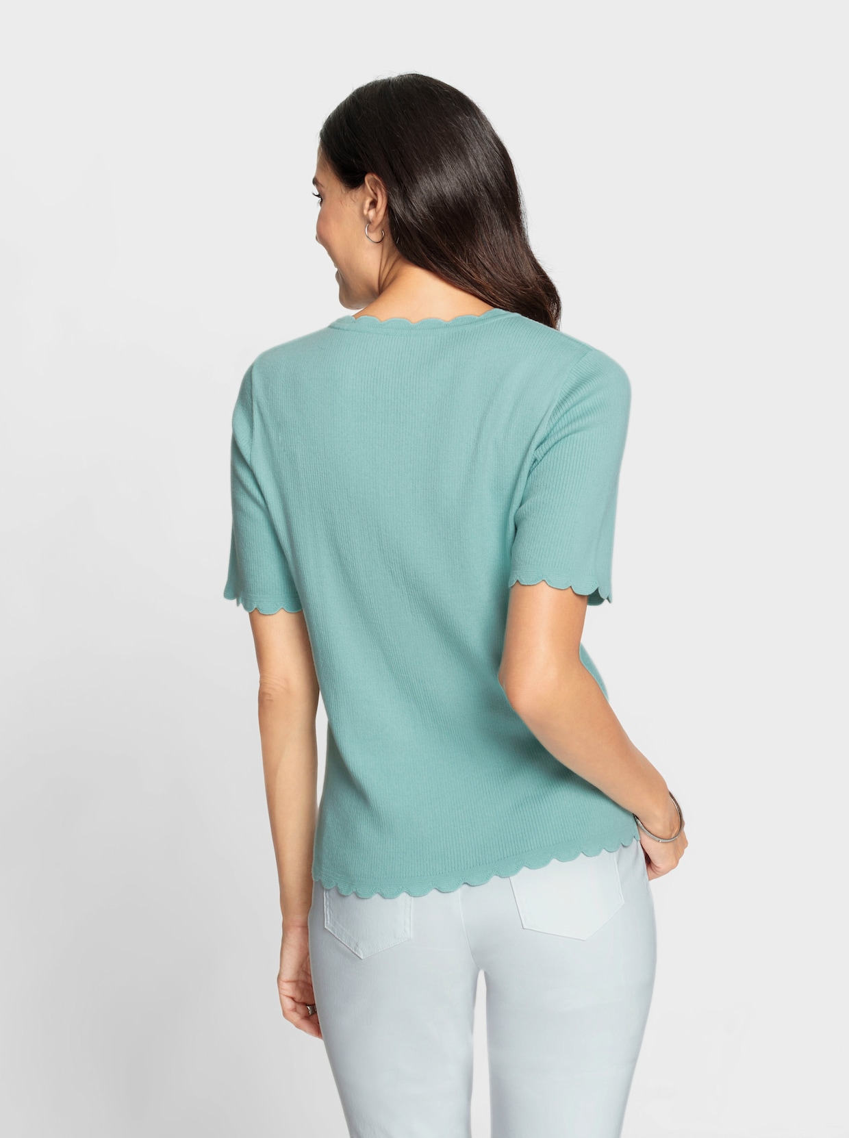 Pullover met korte mouwen - mint