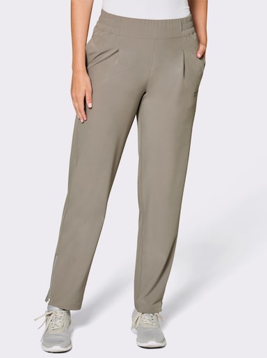 Catamaran Sports Funktionshose mit Reißverschluss am Beinabschluss - schlamm