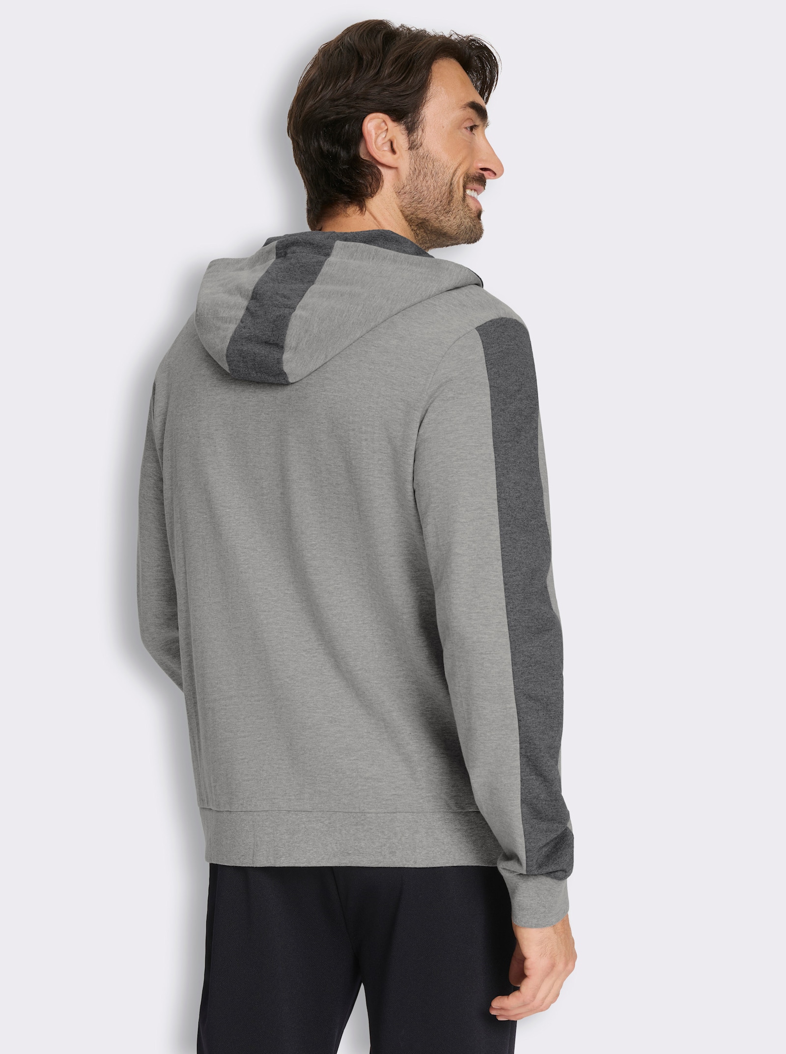 Catamaran Sports Sweatjacke mit Kapuze - grau-anthrazit-meliert