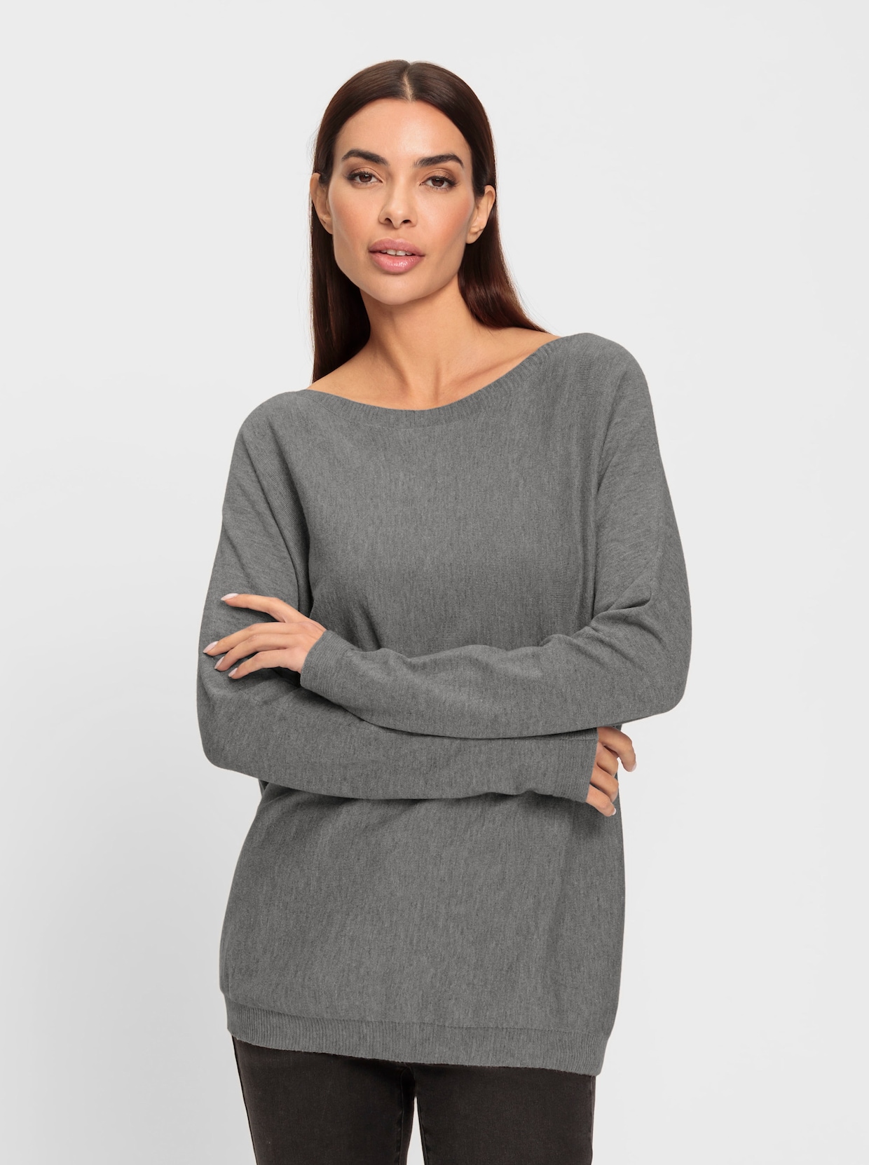 heine Gebreide pullover - grijs gemêleerd