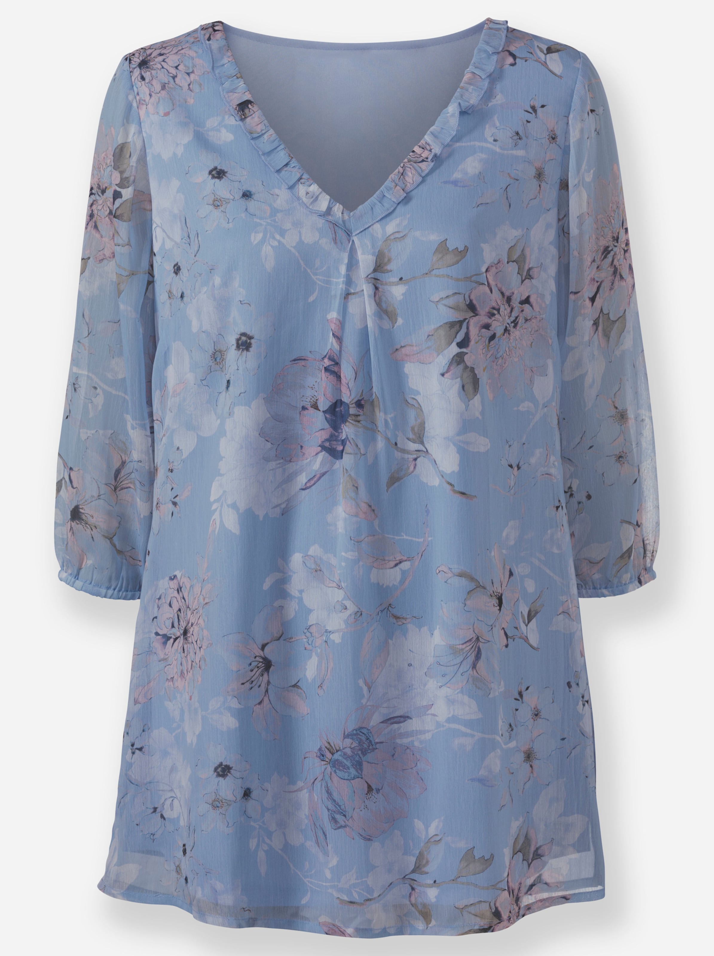 Sheego Damen Bleu-Bedruckt Tunika - Bild 2