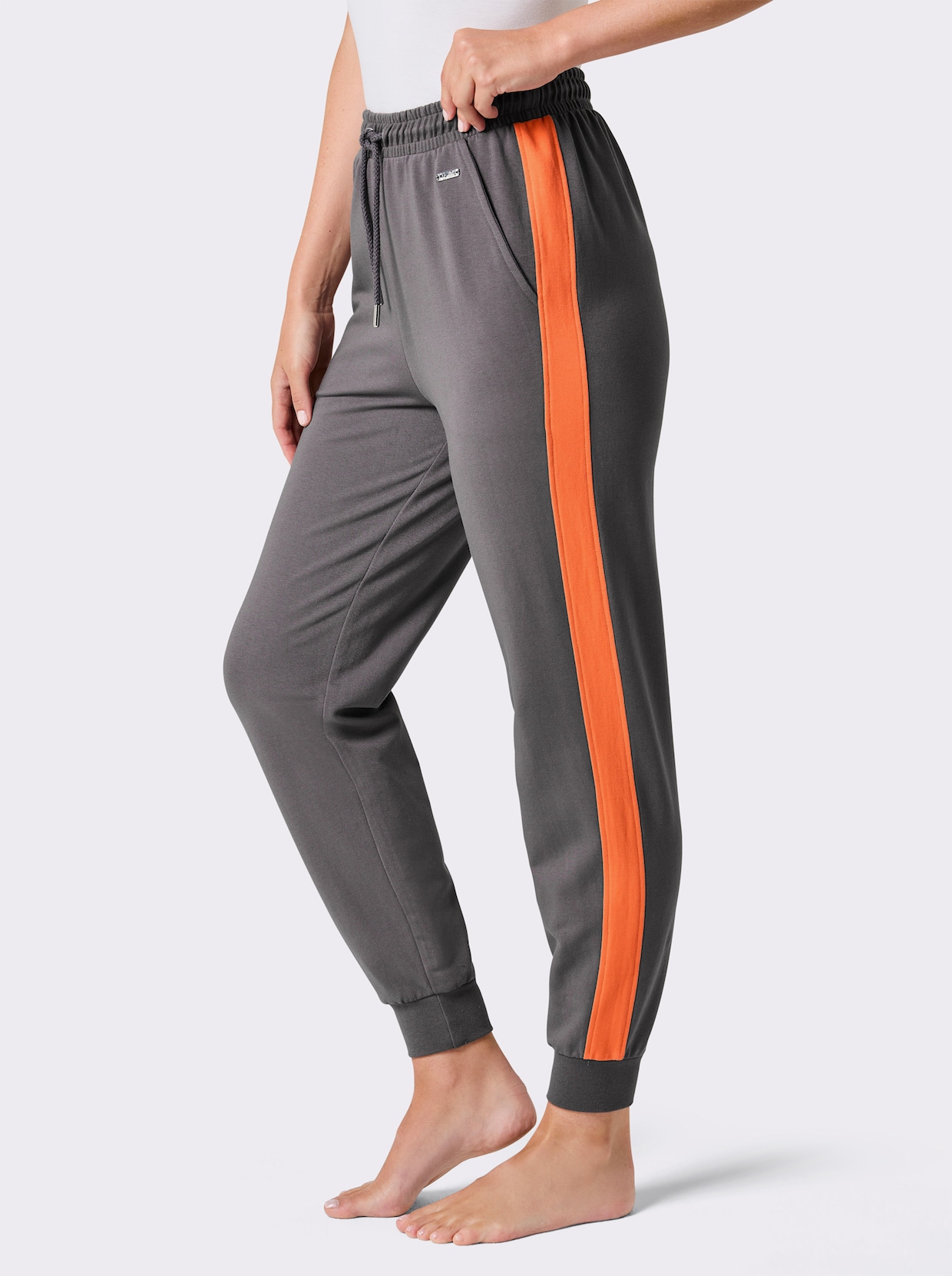 feel good Hose - anthrazit-orange