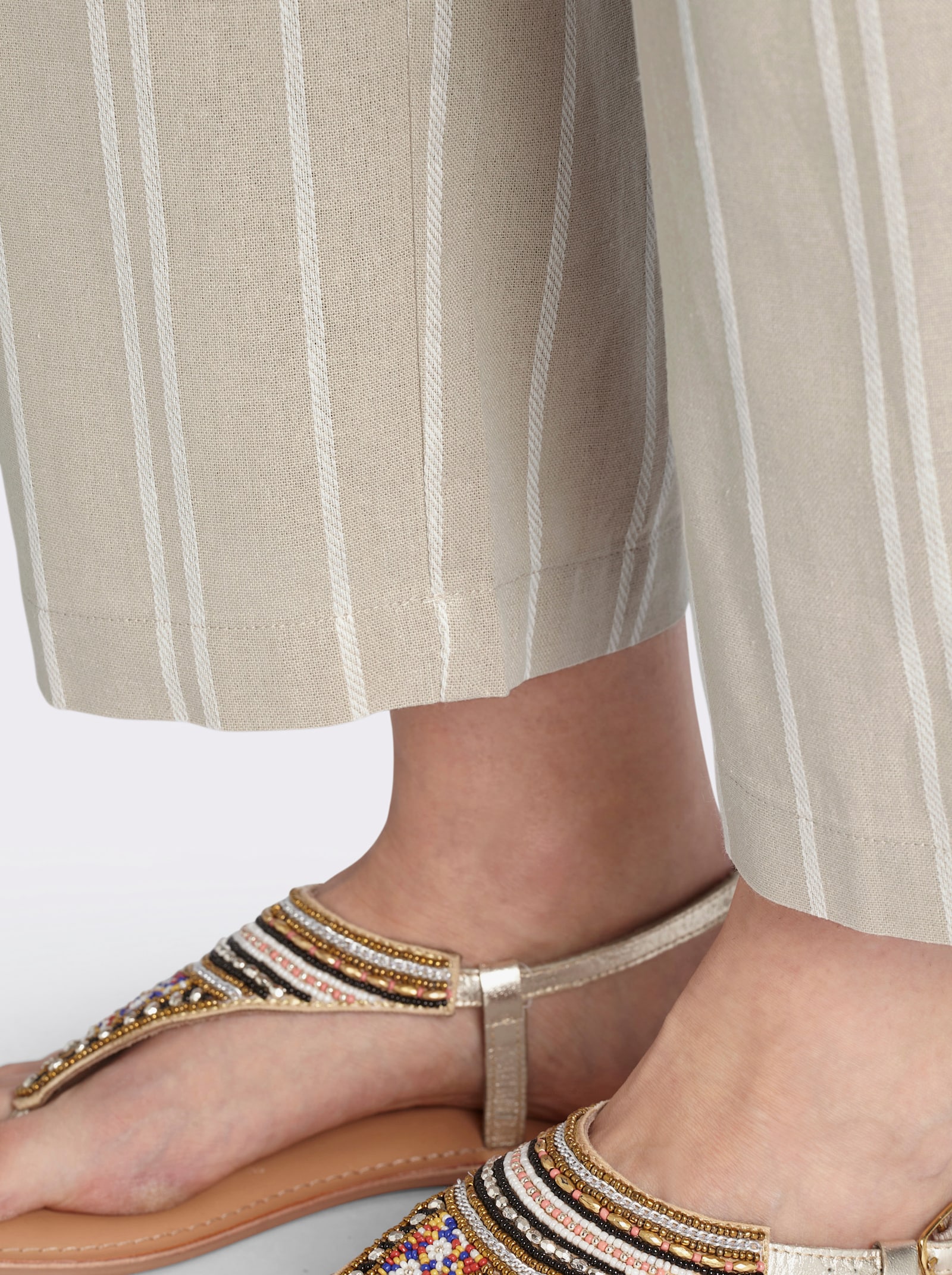  Culotte mit Jacquard-Streifen - sand-gestreift
