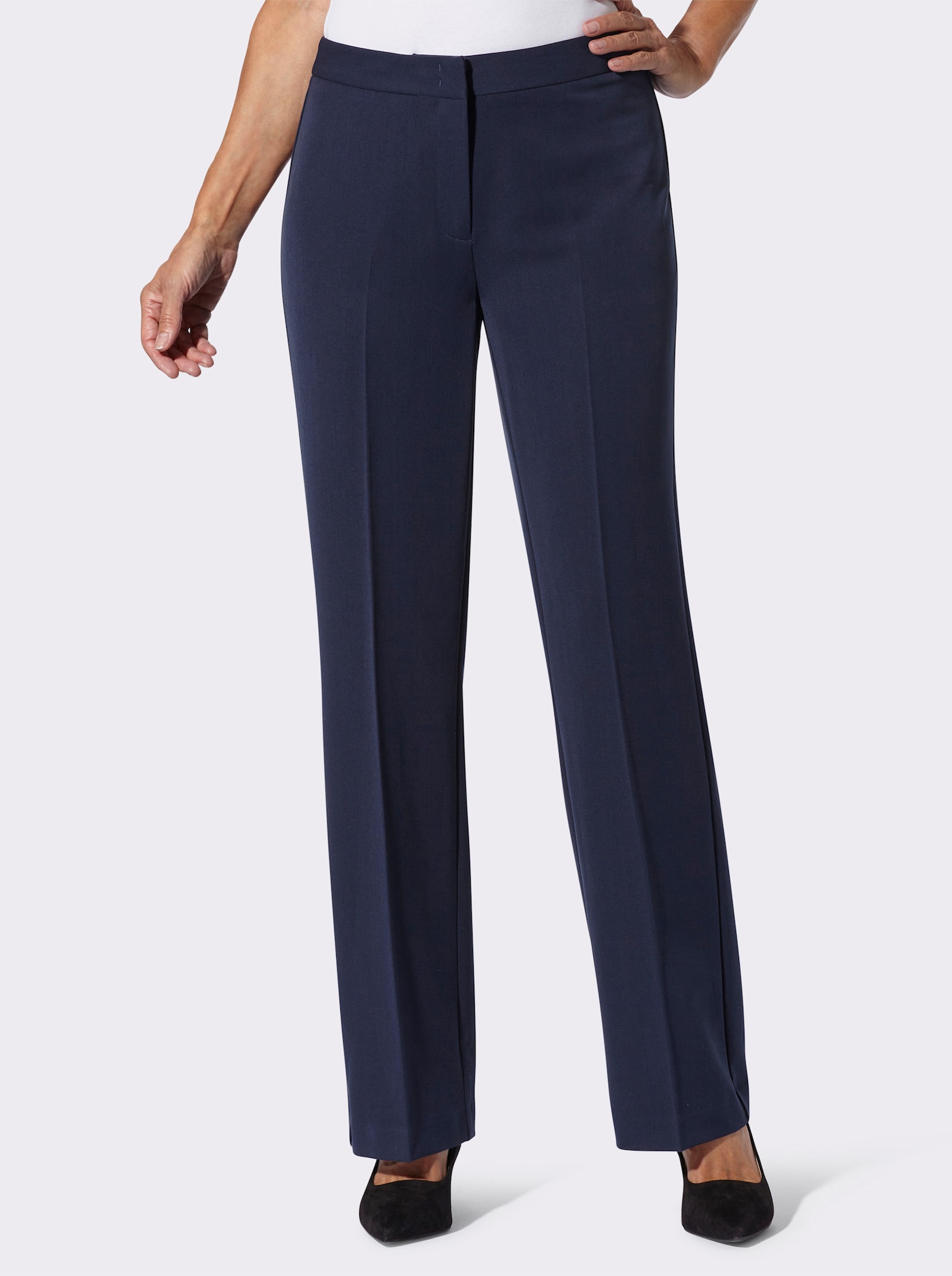 Hose mit weitem Bein - marine