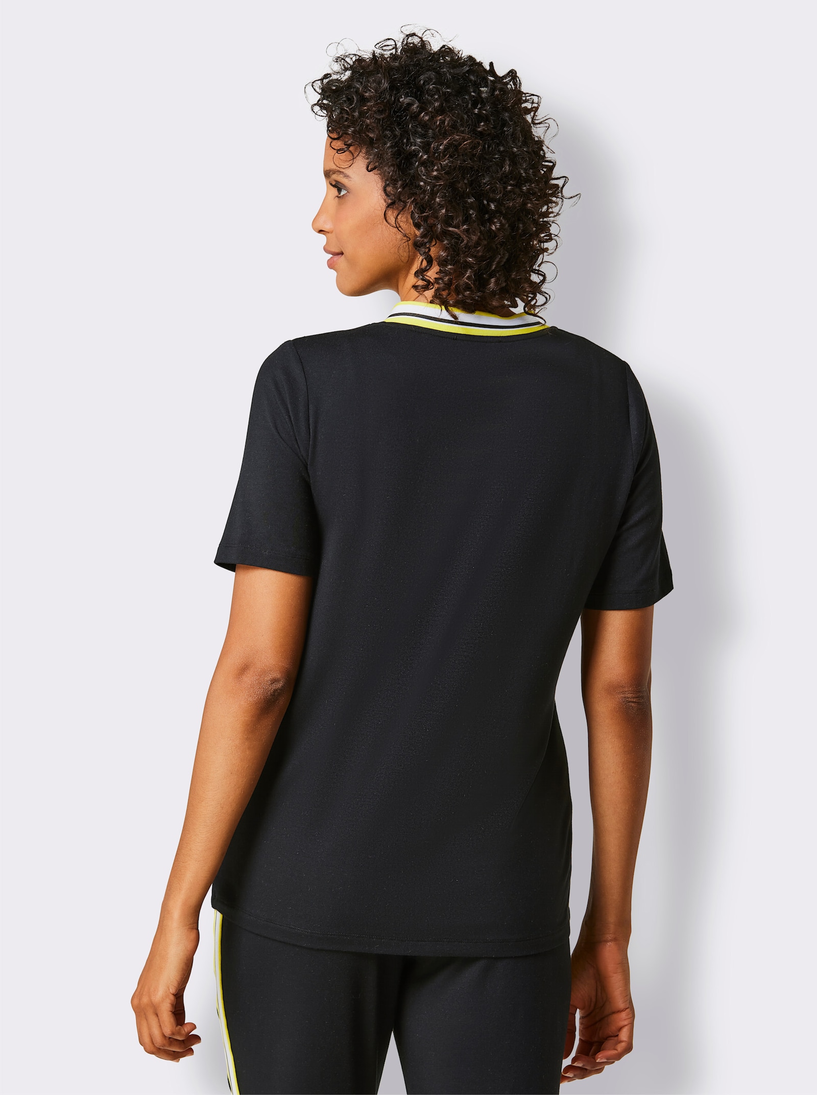 CREATION L PREMIUM Shirt met modal - zwart
