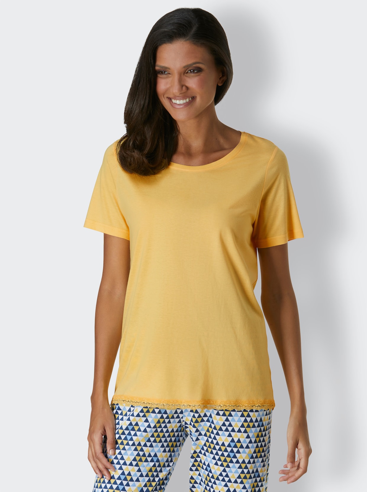 wäschepur Pyjama-Shirt - geel