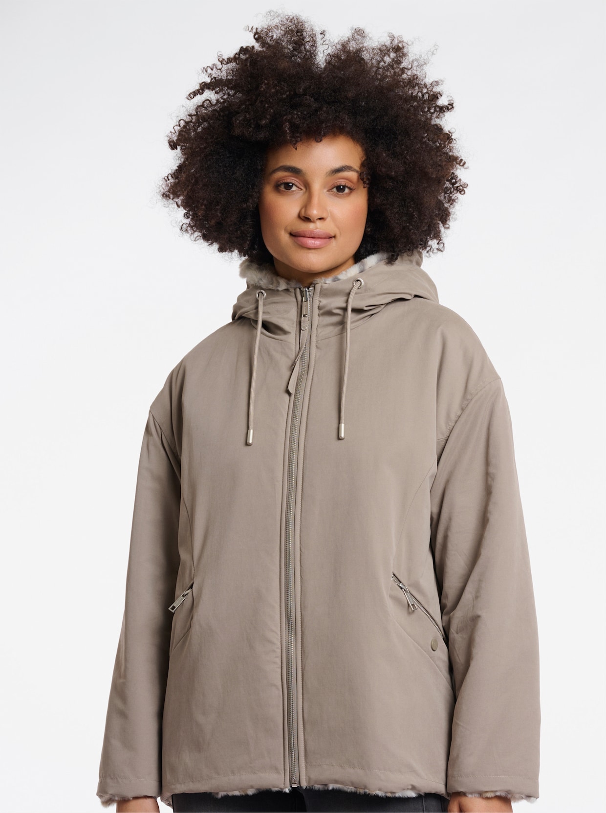 Keerbaar jack - beige