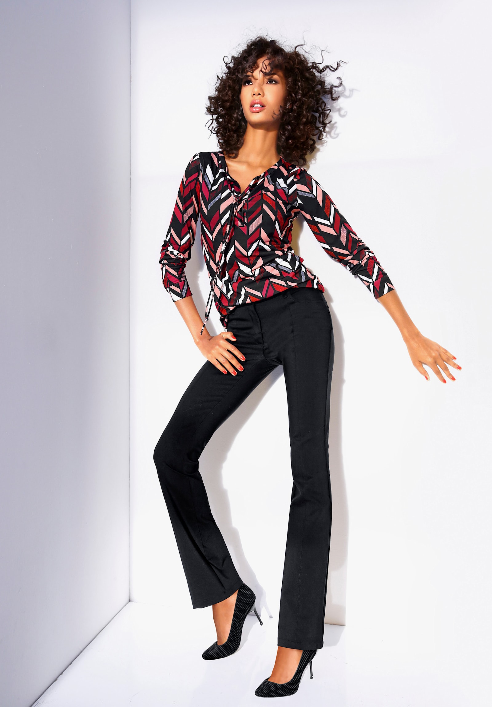 heine Bootcuthose aus Techno-Stretch - schwarz