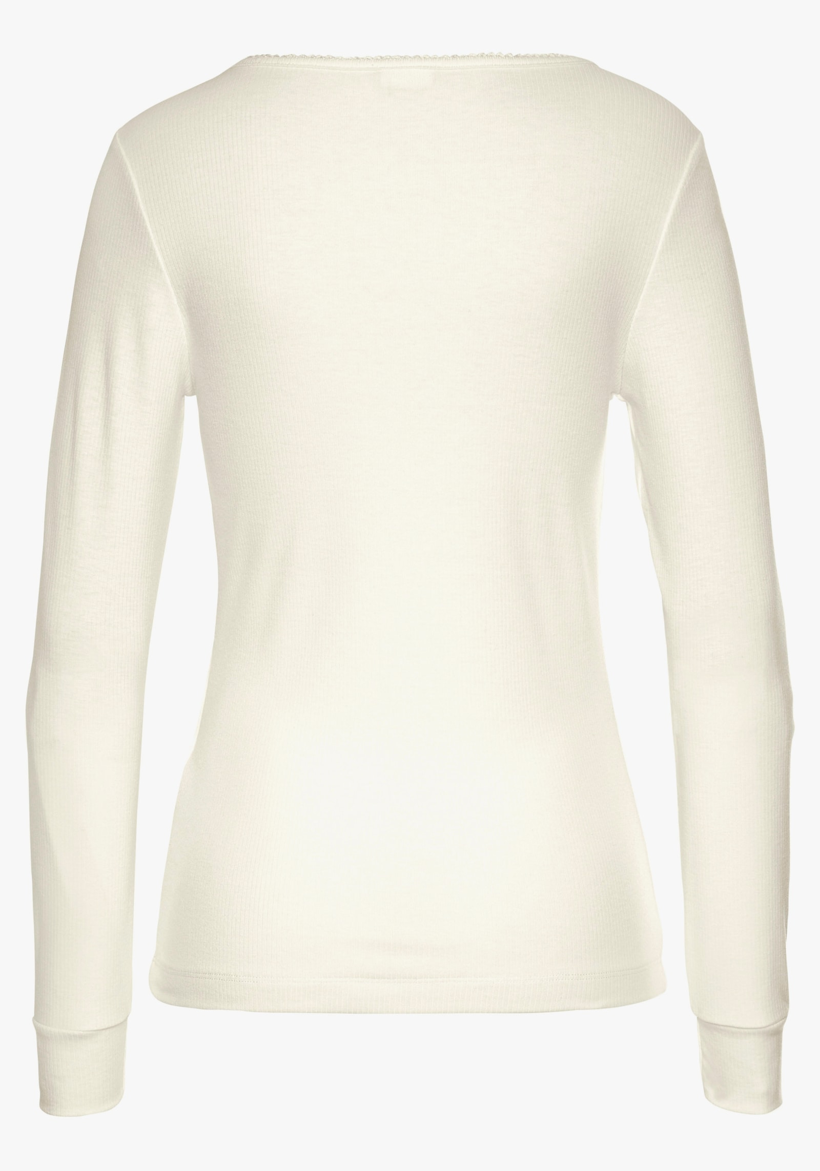 LASCANA Haut de pyjama - écru