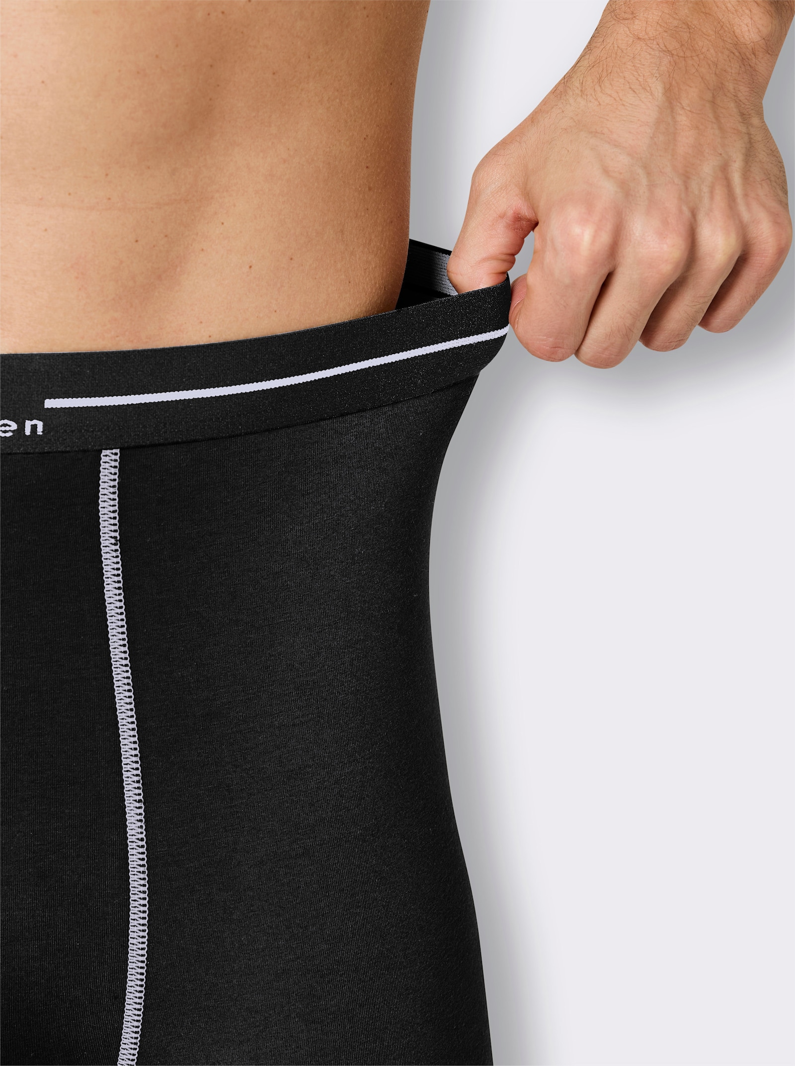 wäschepur men Hose lang - schwarz