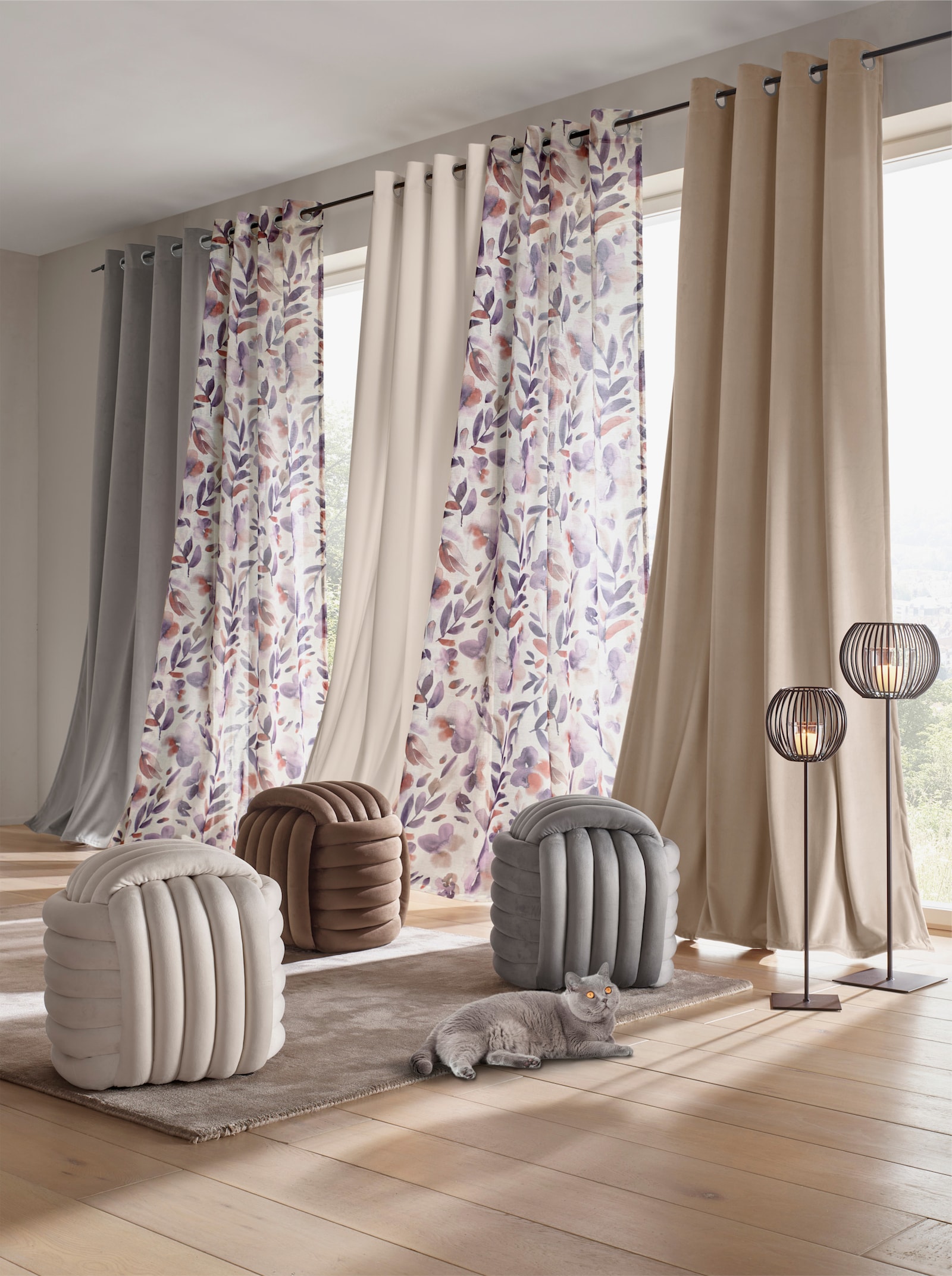 heine home Dekoschal - grau