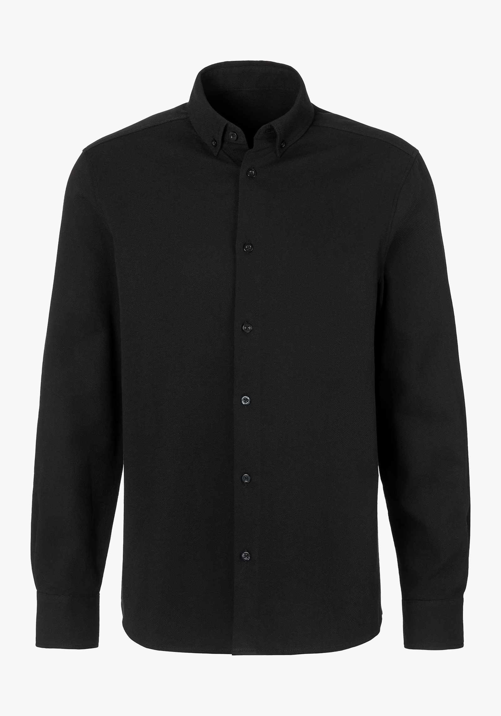 H.I.S Langarmhemd - schwarz