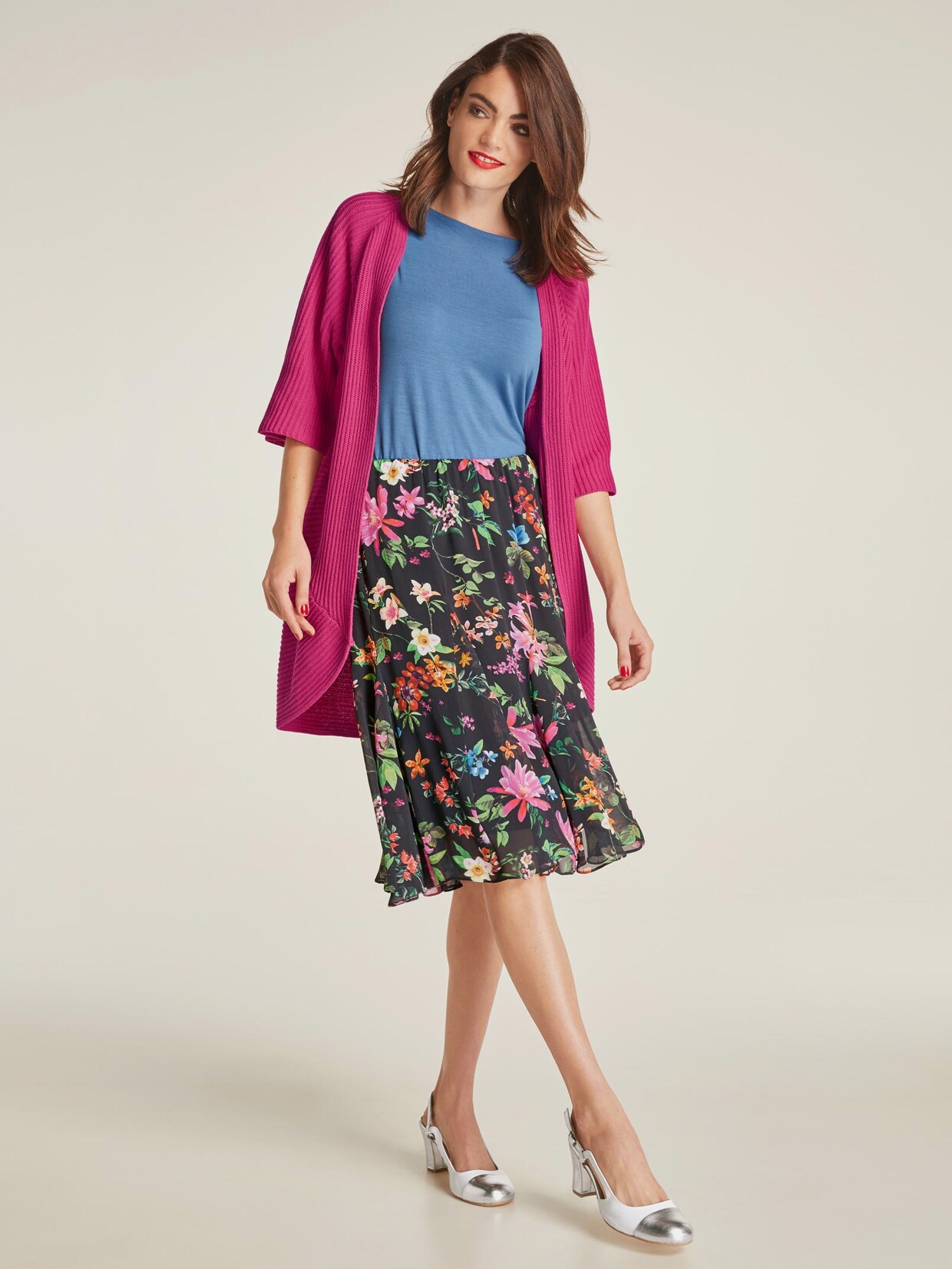 Linea Tesini Strickjacke - pink