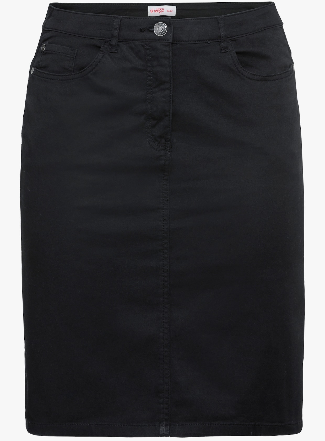 sheego Jupe crayon - noir