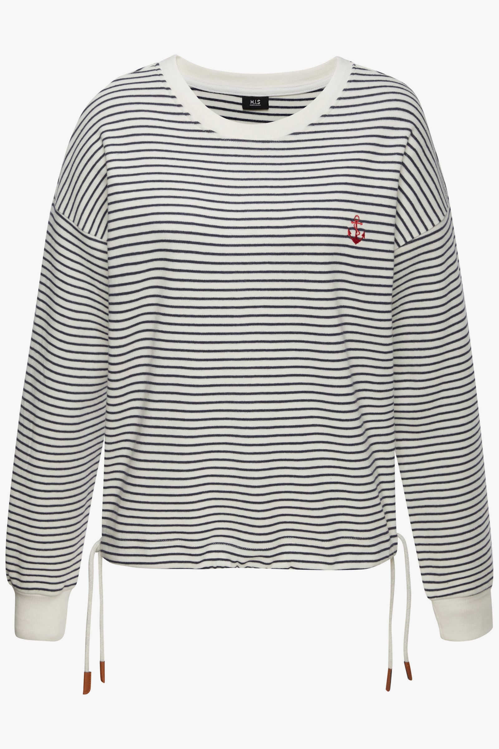 H.I.S Sweatshirt - marine-offwhite