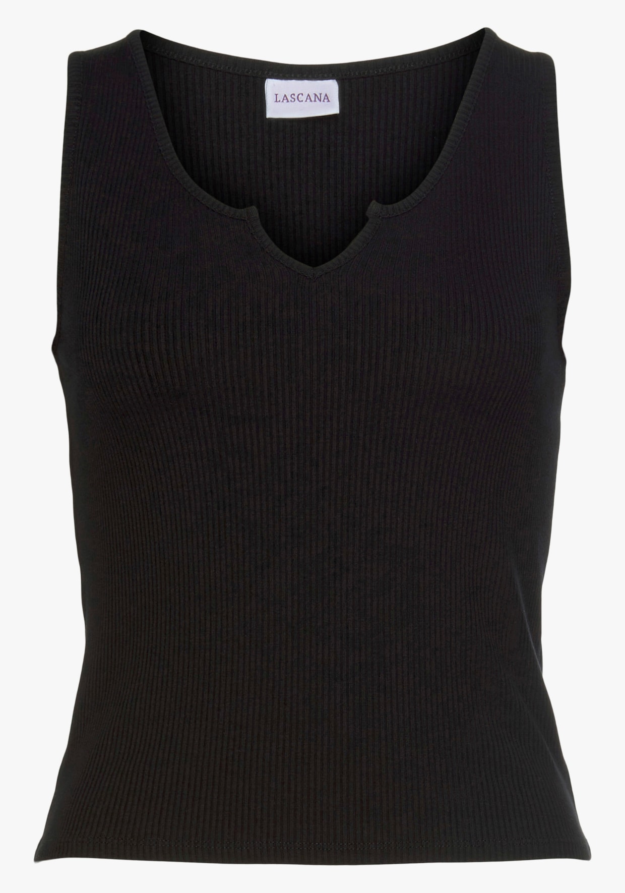 LASCANA Ripptanktop - schwarz