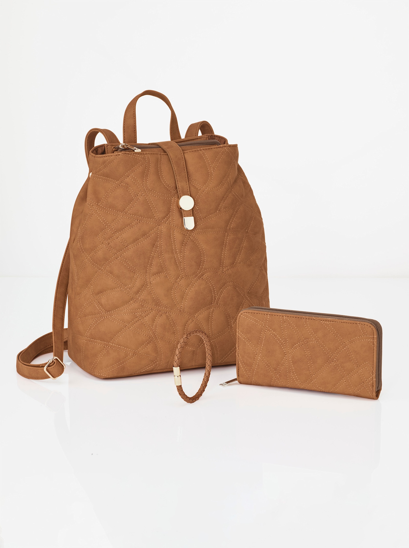 3-delige accessoireset - bruin