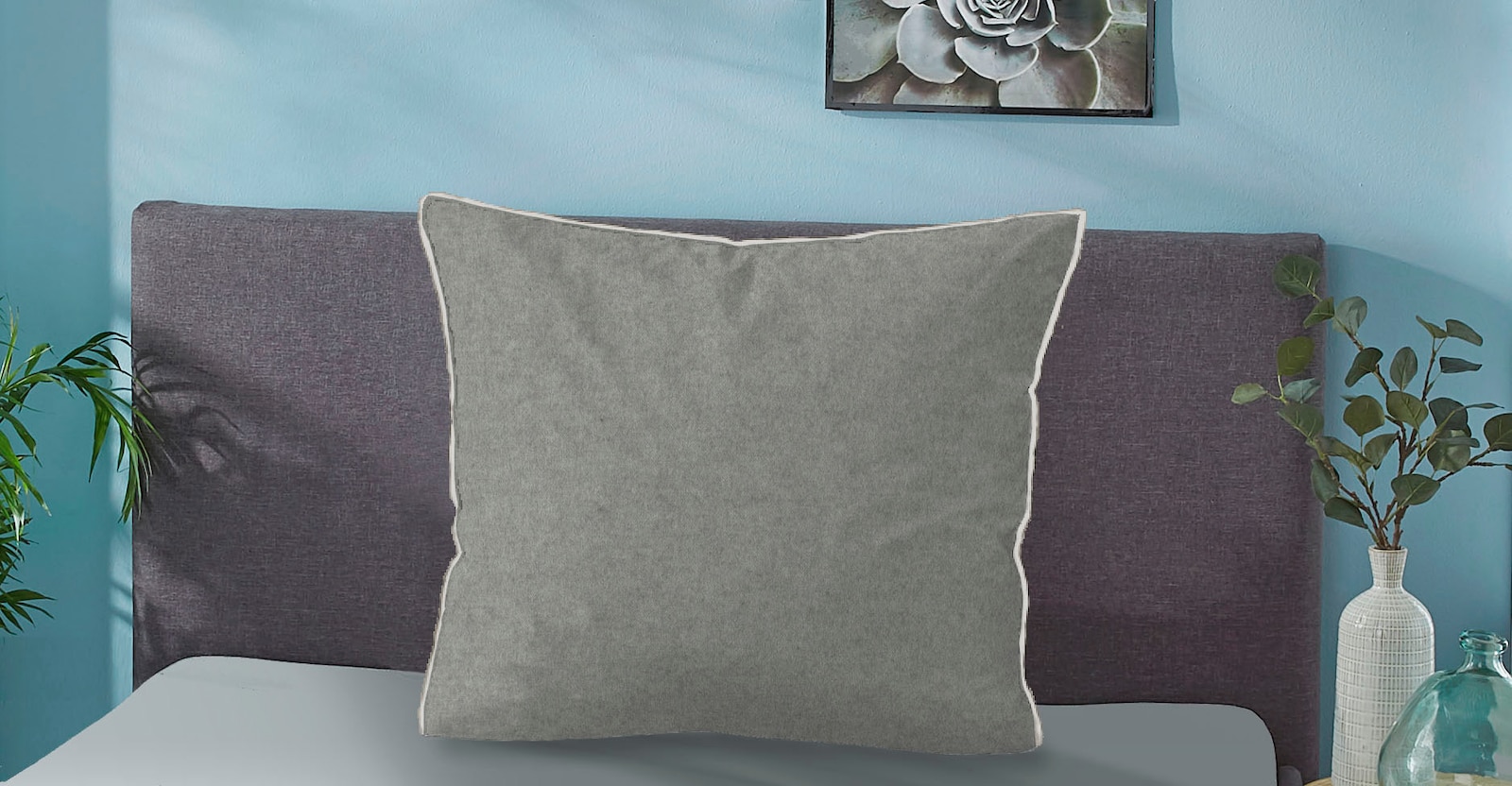 Biberna Bettwäsche - hellgrau-grau