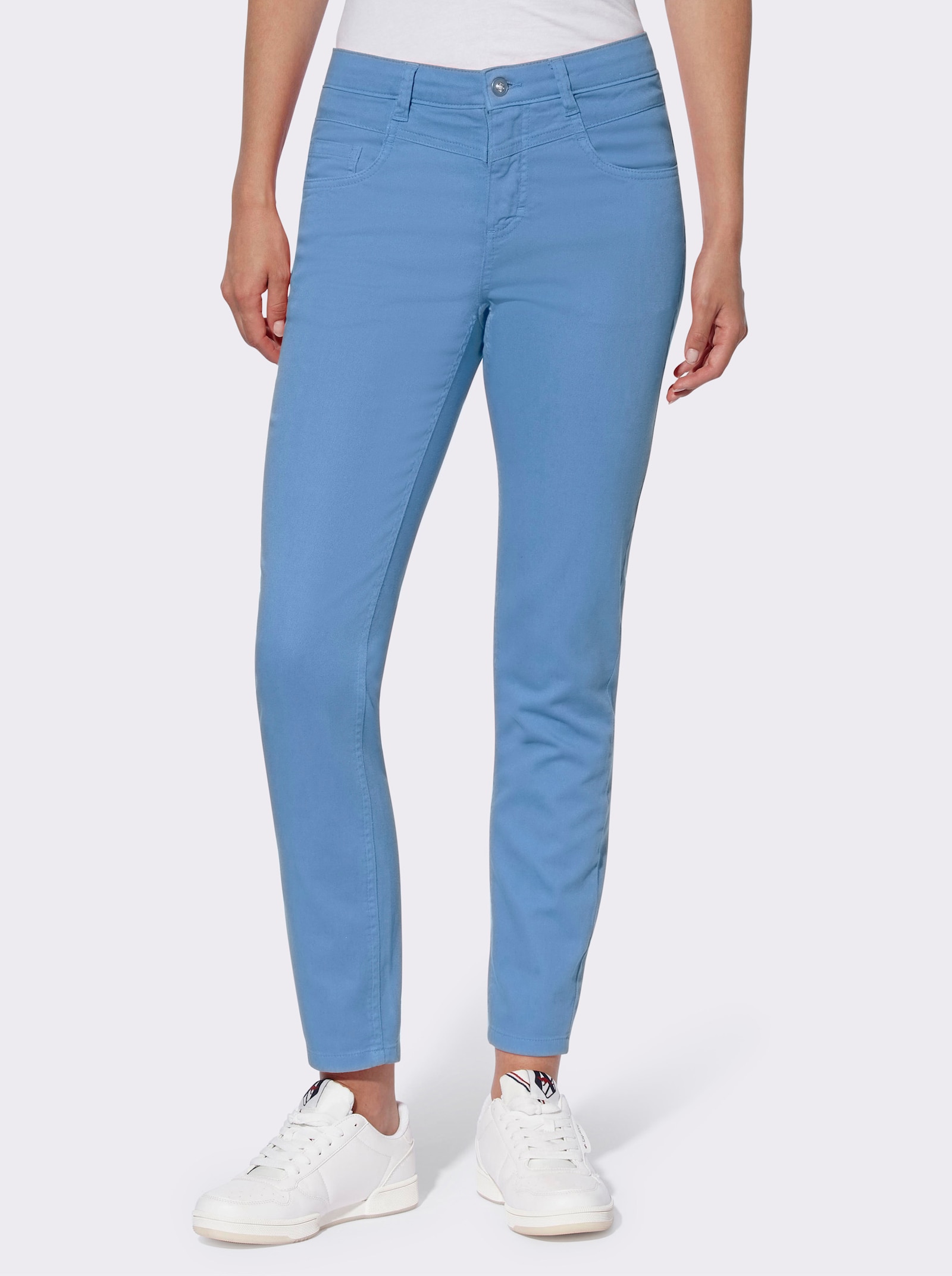 heine 7/8-Hose in 5-Pocket-Style - himmelblau