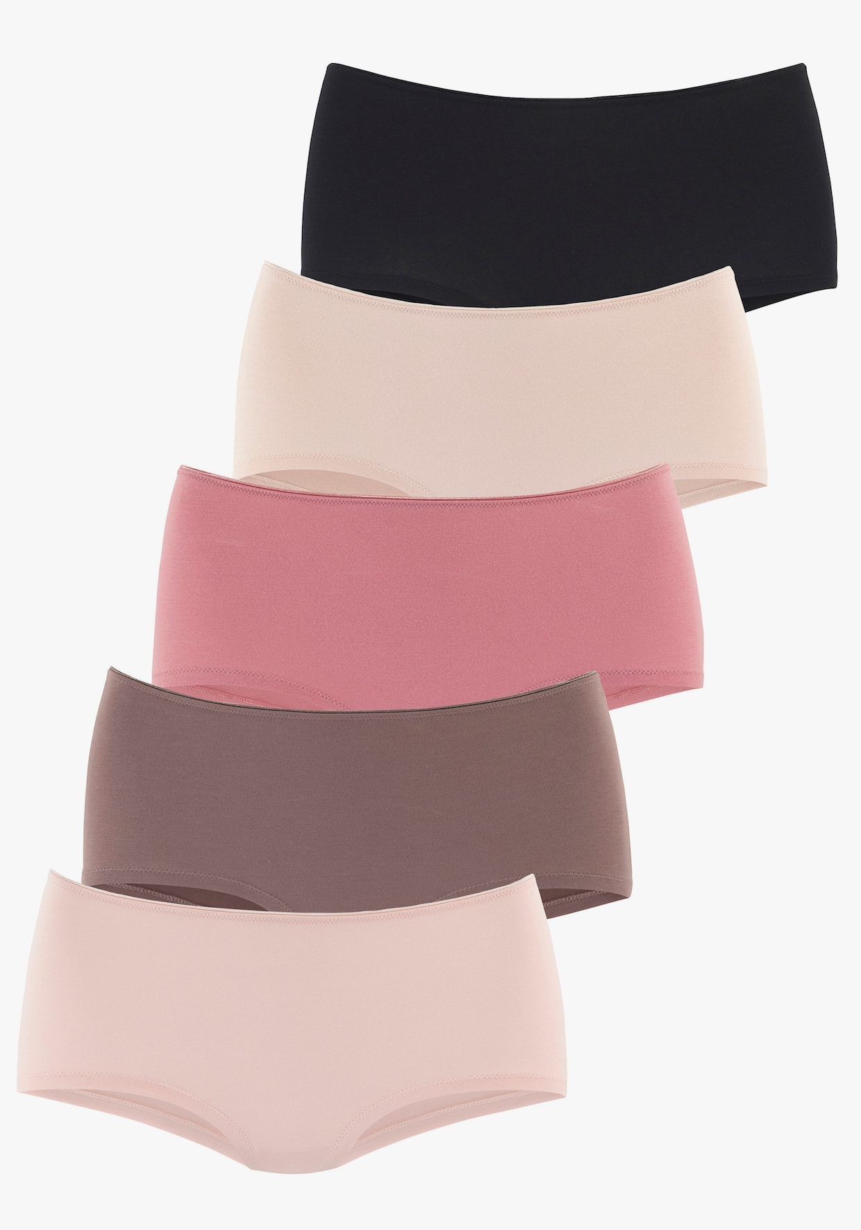 LASCANA Panty - taupe, rose, beige, altrosa, schwarz