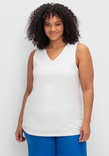 sheego Tanktop - weiß