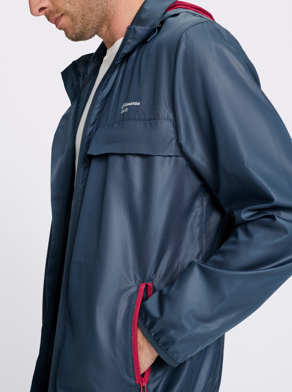 Catamaran Sports Funktionsjacke mit Belüftungsschlitzen hinten - dunkelblau
